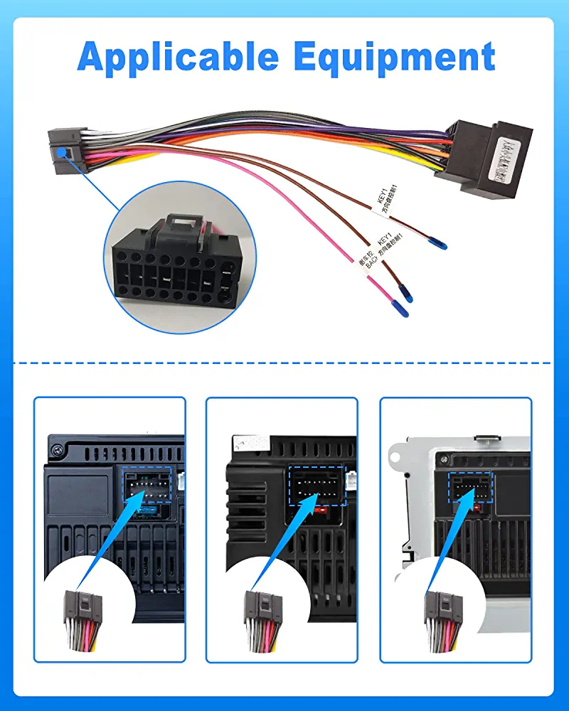 Adattatore Cavo 16 Poli, Standard ISO, Adattatore per Autoradio Connettore universale - Image 3