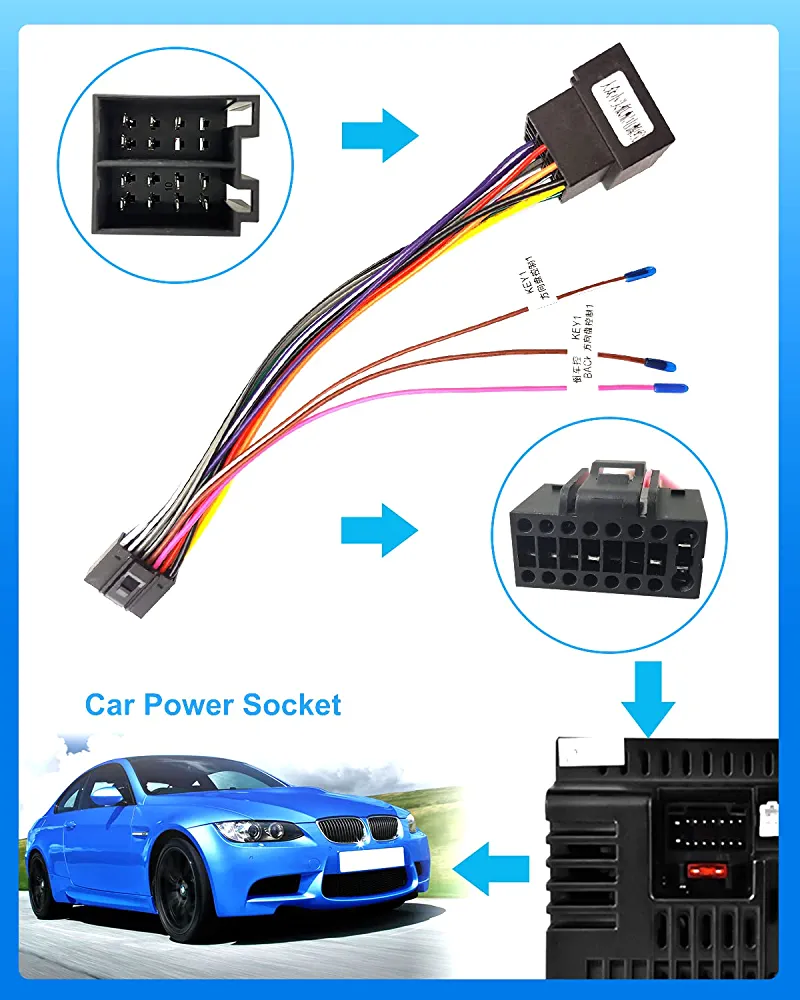 Adattatore Cavo 16 Poli, Standard ISO, Adattatore per Autoradio Connettore universale - Image 4