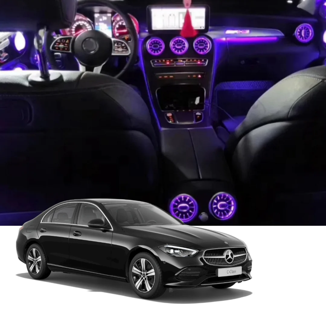 (PRENOTA) Ambient Light Areazione per Mercedes GLC X253, Classe C W205, 256 Colori, APP