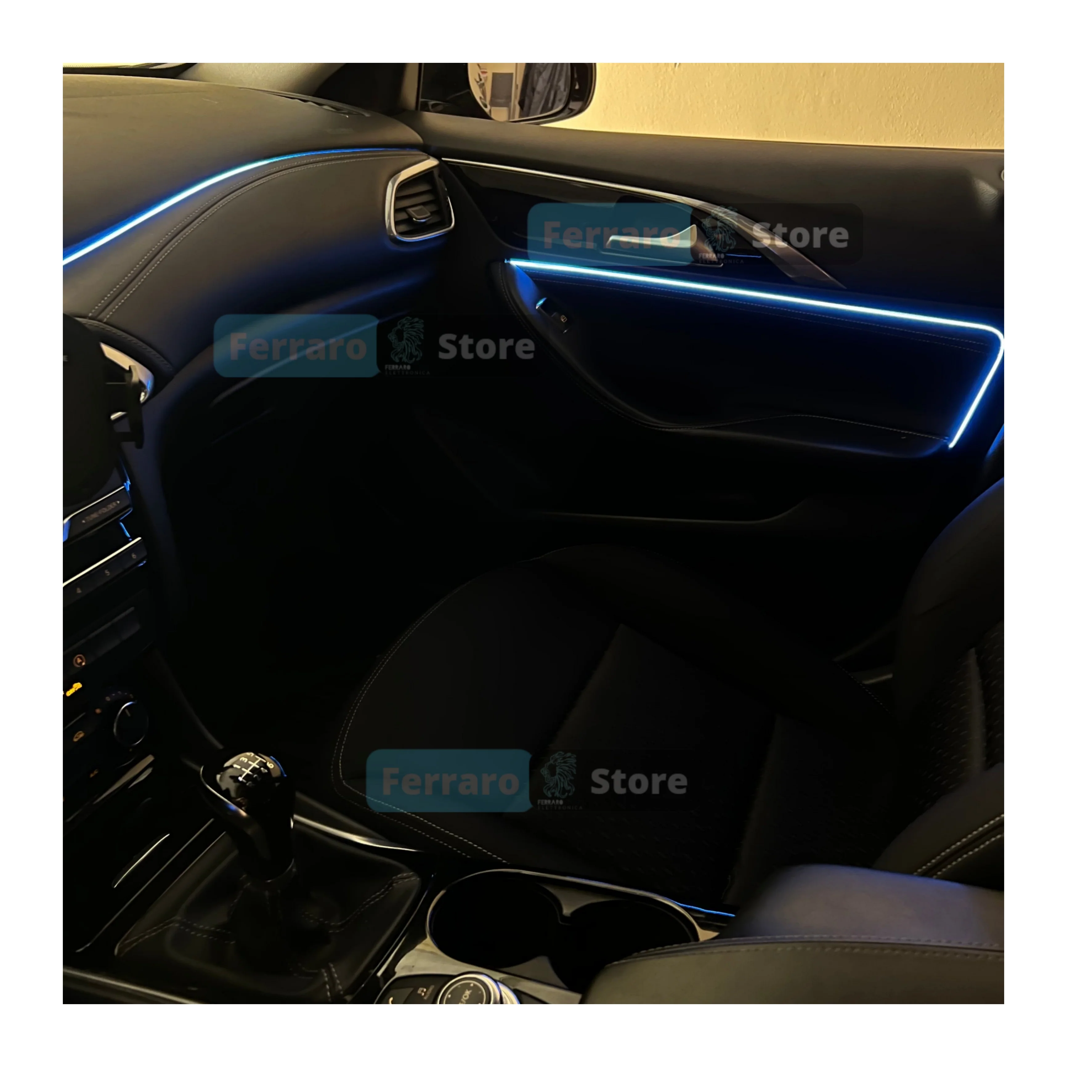 Ambient Light per per Infiniti Q30, Universale, APP, RGB Led, Led Dinamico - Image 3