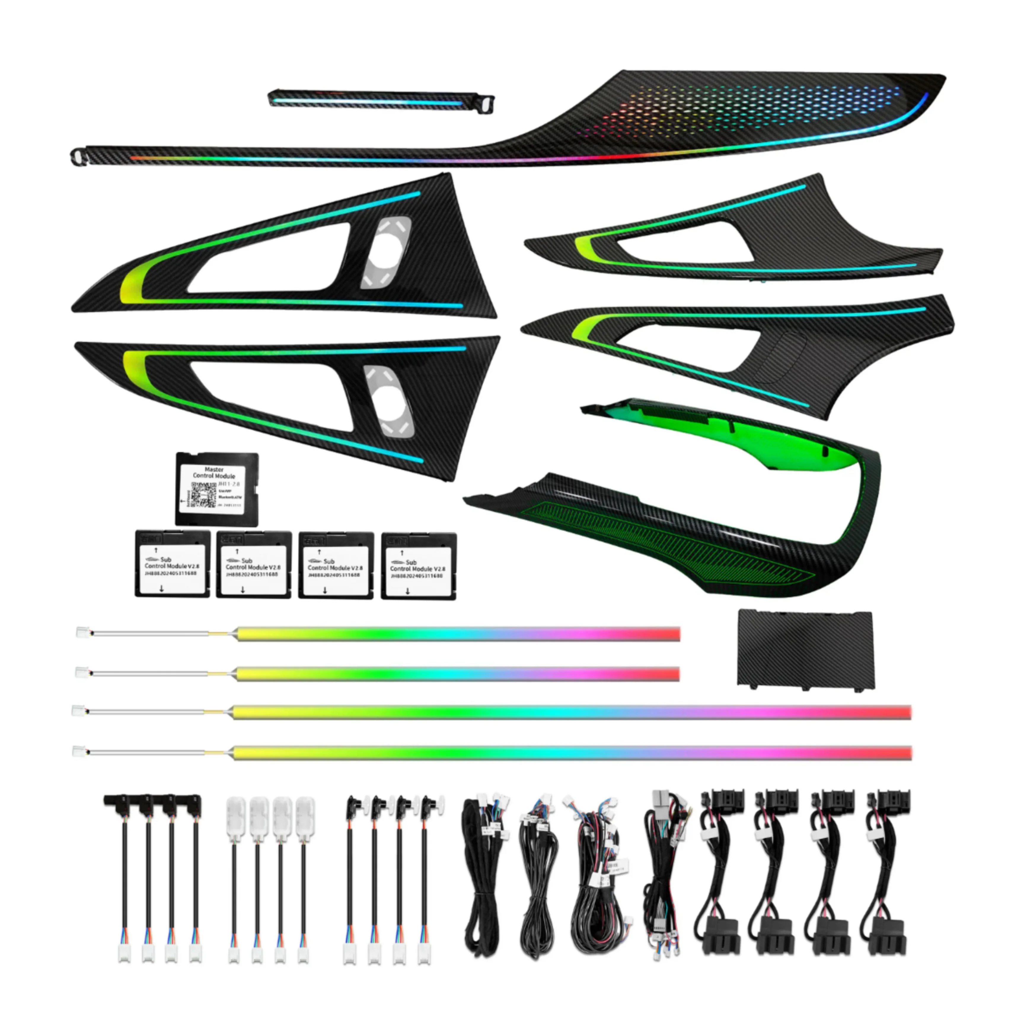 (PRENOTA) Ambient Light per Audi A6 C7 (2011-2018), 256 Colori, APP - Image 7