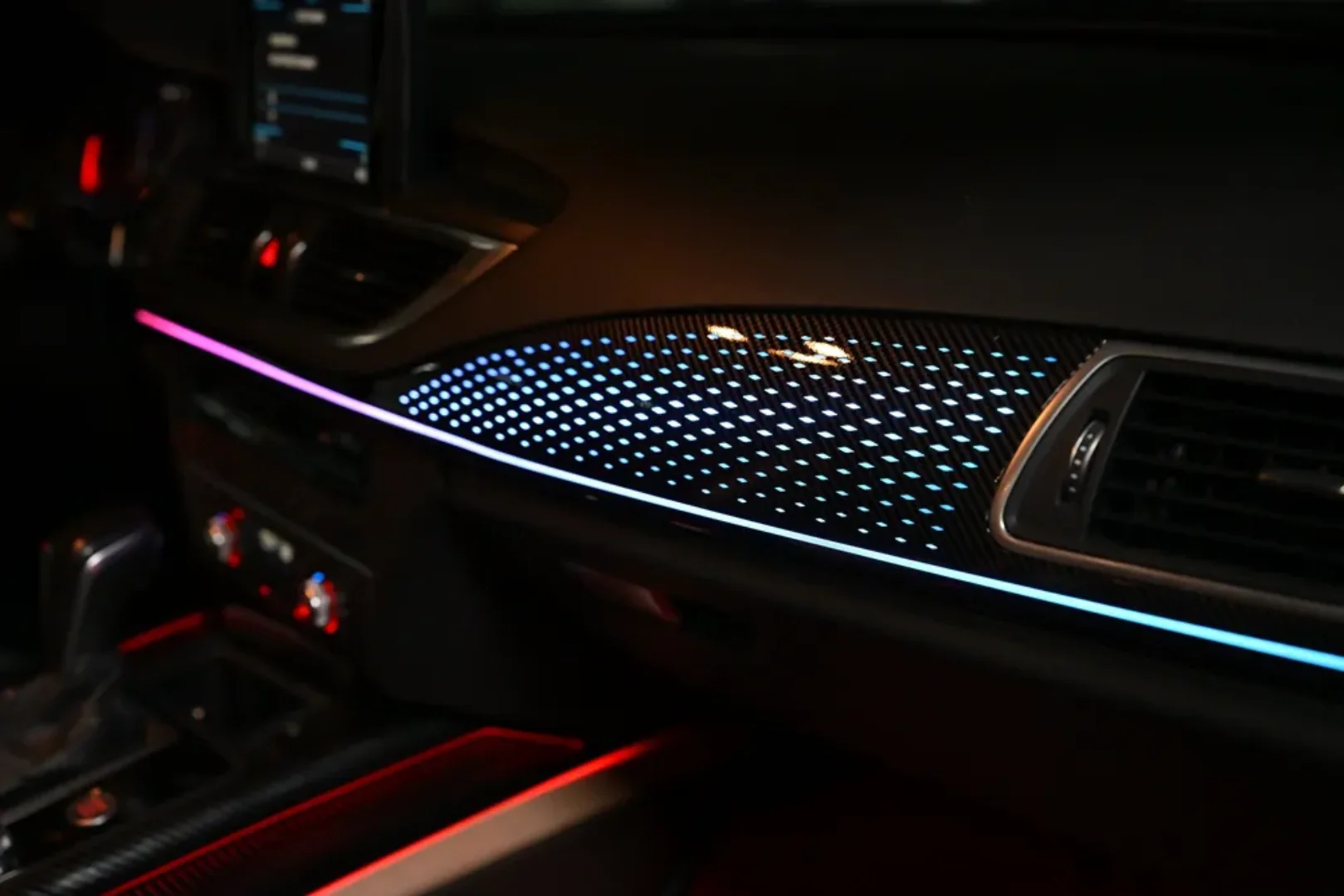 (PRENOTA) Ambient Light per Audi A7 C7 (2011-2018), 256 Colori, APP - Image 4