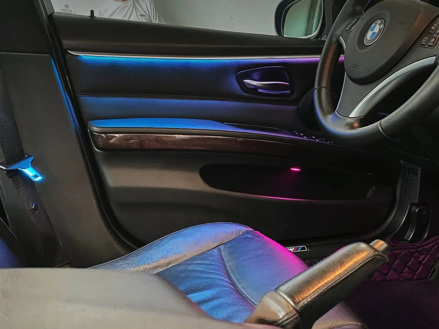 (PRENOTA) Ambient Light per BMW Serie 3 E90, E91 (2005-2013), 256 Colori, APP - Image 4