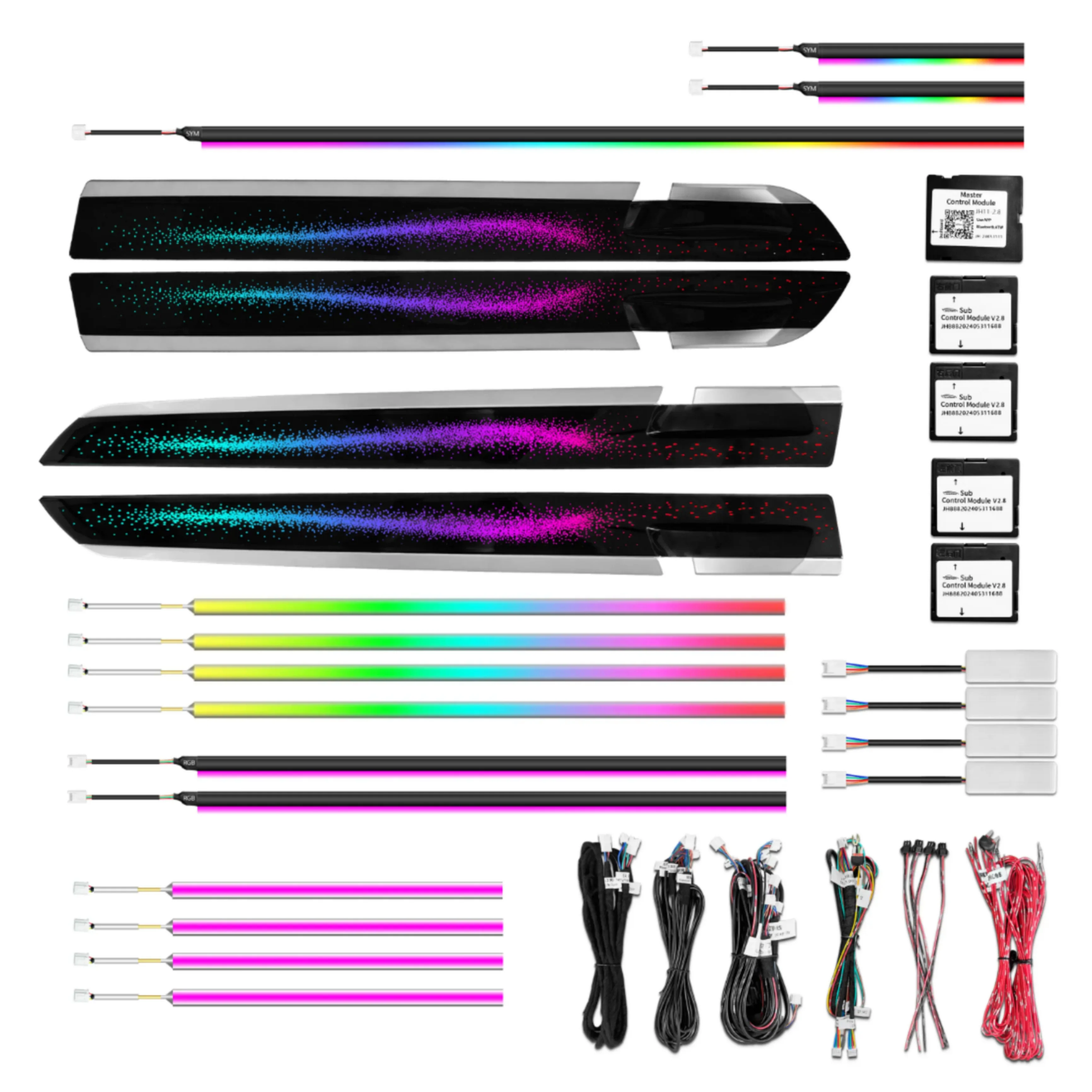 (PRENOTA) Ambient Light per BMW Serie 7 F01, F02 (2009-2014), 256 Colori, APP - Image 5