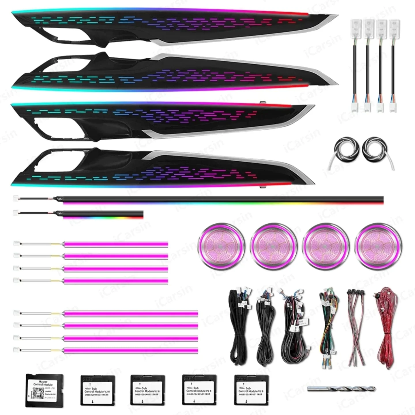 (PRENOTA) Ambient Light per BMW X5, X6, F15, F16 (2015-2019), 256 Colori, APP - Image 6