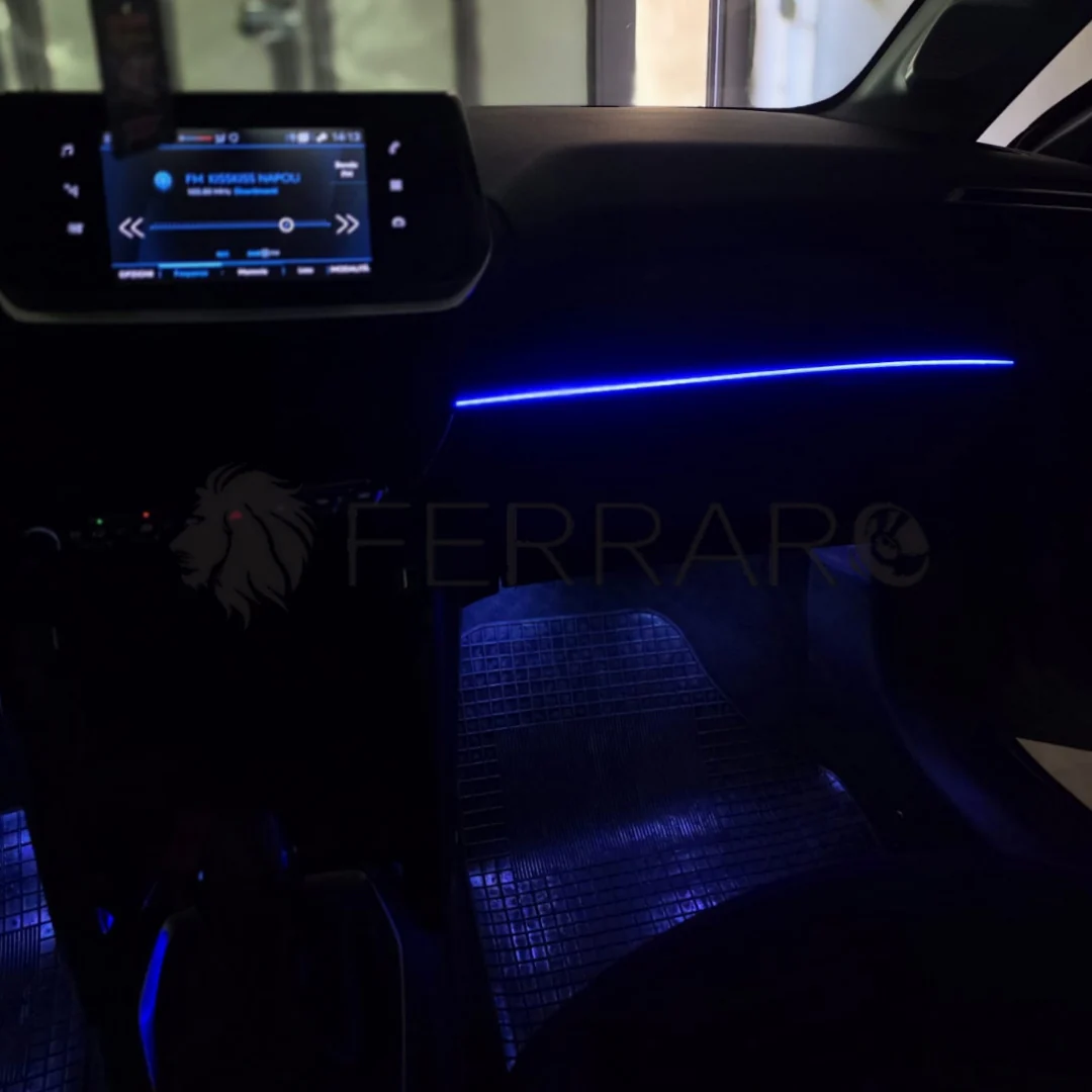 Ambient Light per Peugeot 208/2008 (2019>), Universale, Luci Ambiente con Comando da App, RGB Led Interior, Led Dinamico - Image 3