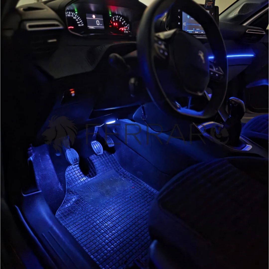 Ambient Light per Peugeot 208/2008 (2019>), Universale, Luci Ambiente con Comando da App, RGB Led Interior, Led Dinamico - Image 4