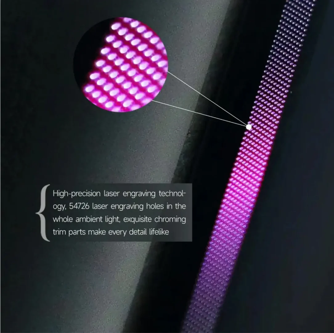 (PRENOTA) Ambient Light per Tesla Model X (2022+), 256 Colori, APP - Image 3