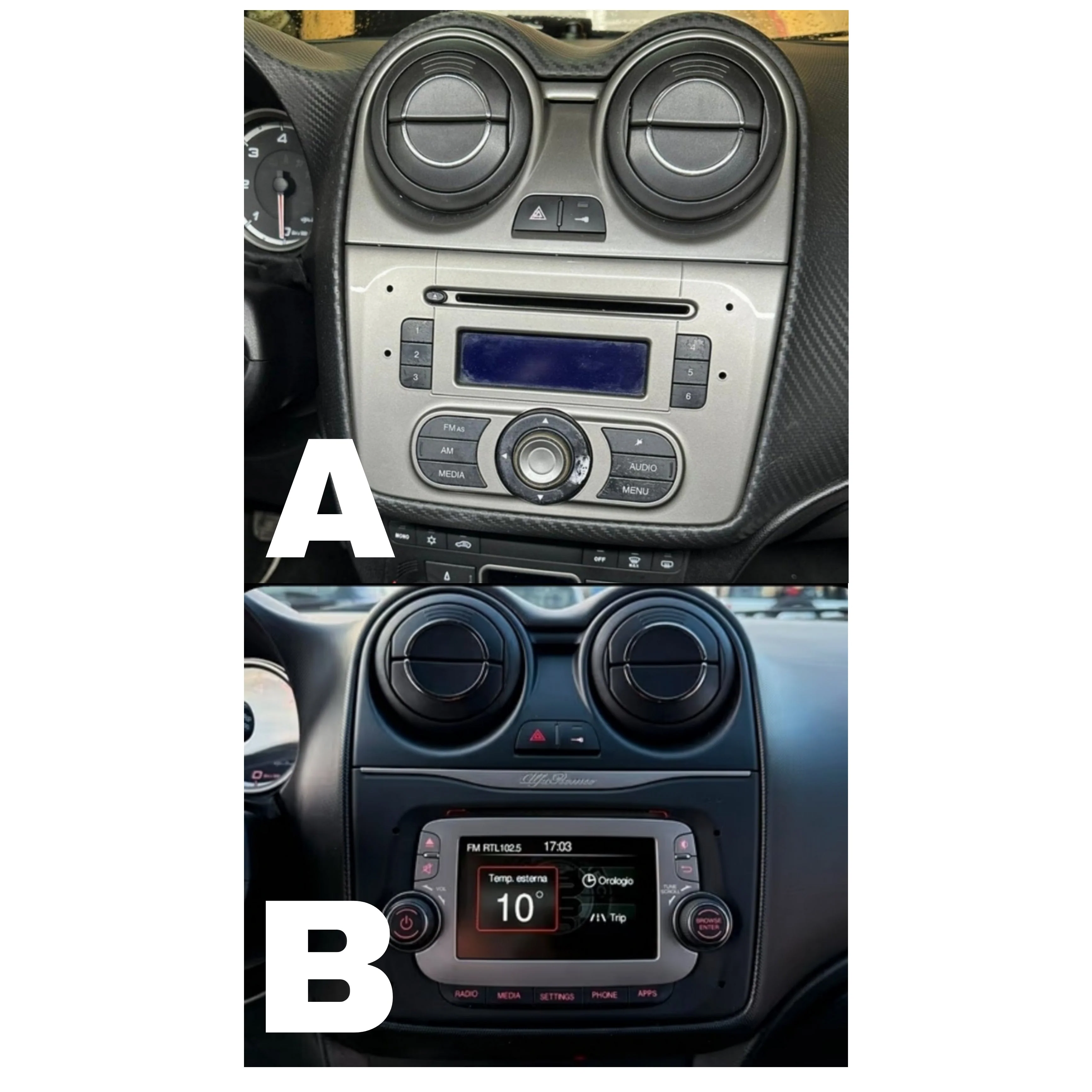 Autoradio per AlfaRomeo Mito 7" | 2008-2018 | Motorizzato | Bluetooth | Radio | USB | Mirror Link per Android - Image 2