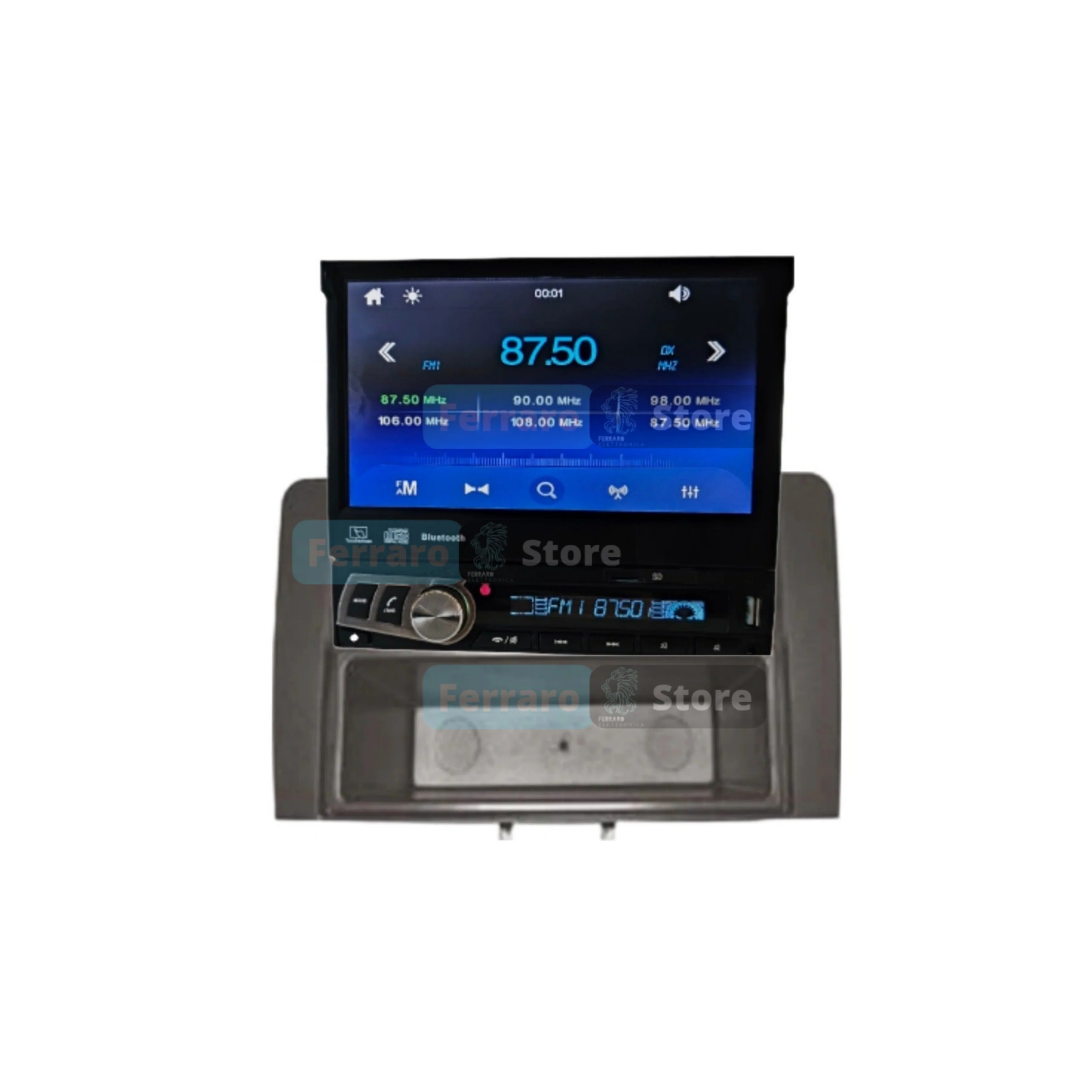 Autoradio per Audi A3 8P 7" | 2003-2013 | Motorizzato | Bluetooth | Radio | USB | Mirror Link per Android