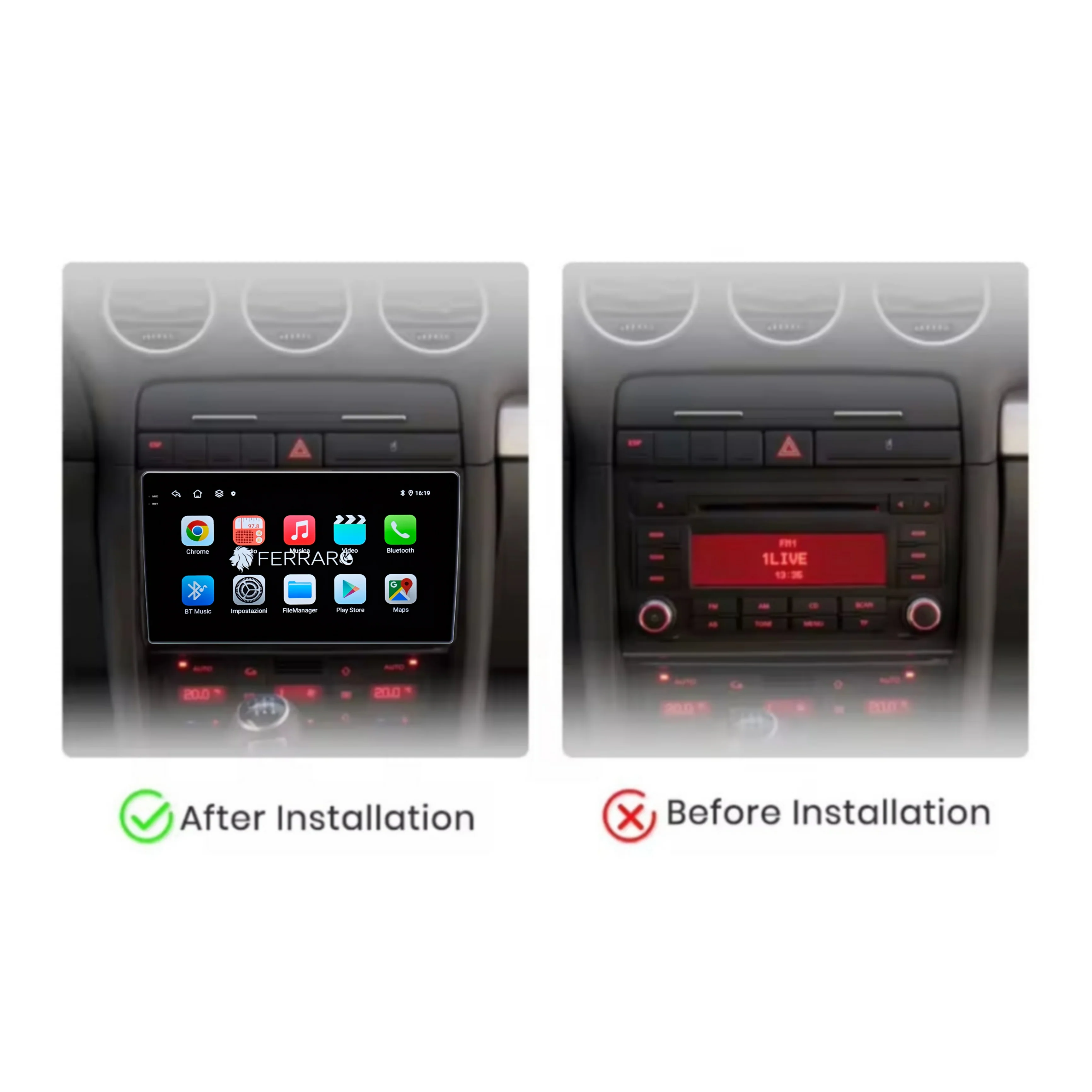 Autoradio per Audi A4 B6 9" 2K | 2000-2009 | Android | Bluetooth | CarPlay | Android Auto | 12/256GB Ram - Image 3