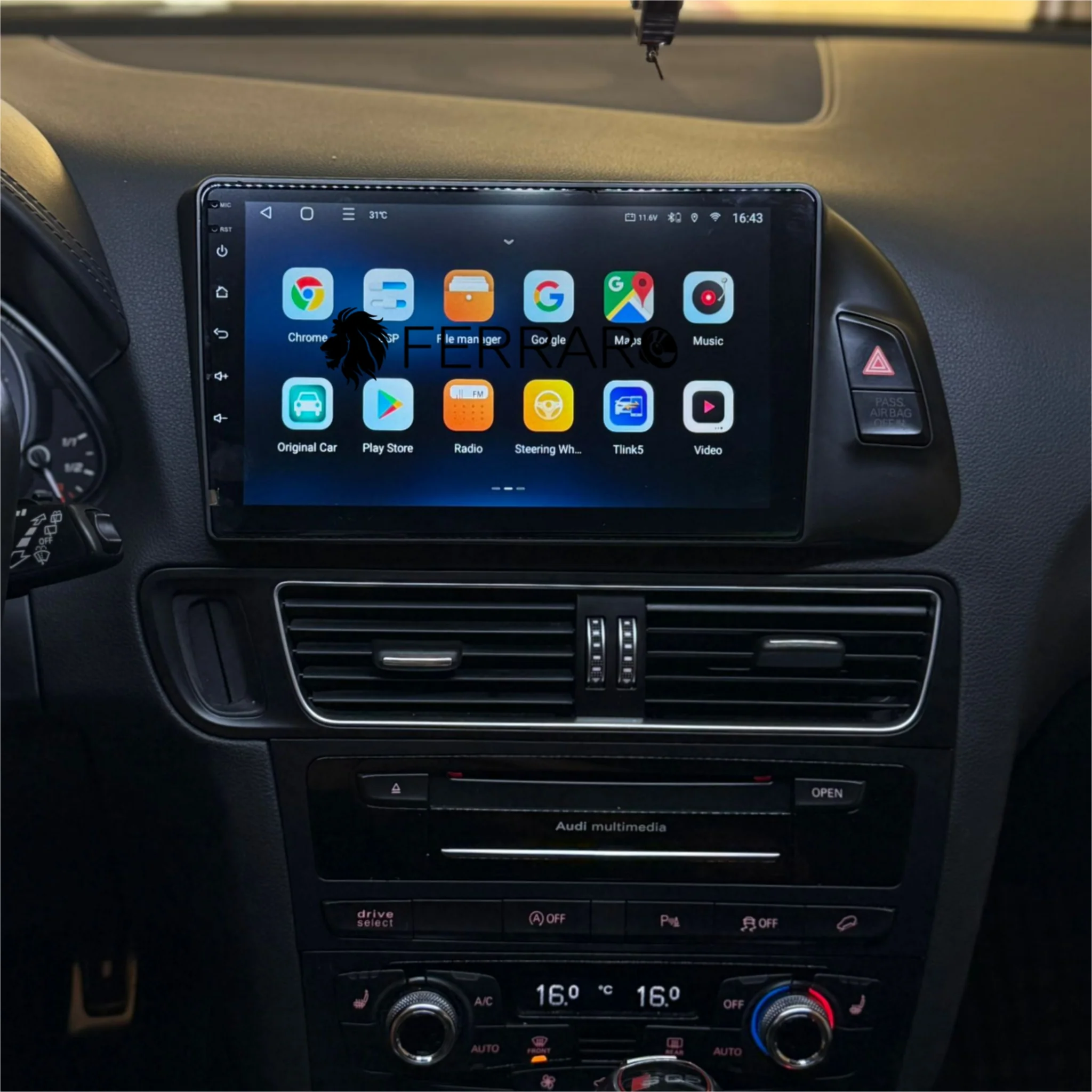 Autoradio per Audi Q5 9" (2009-2018) Android, Bluetooth, CarPlay, Android Auto, 2GB/4GB/6GB/8GB Ram - Image 4