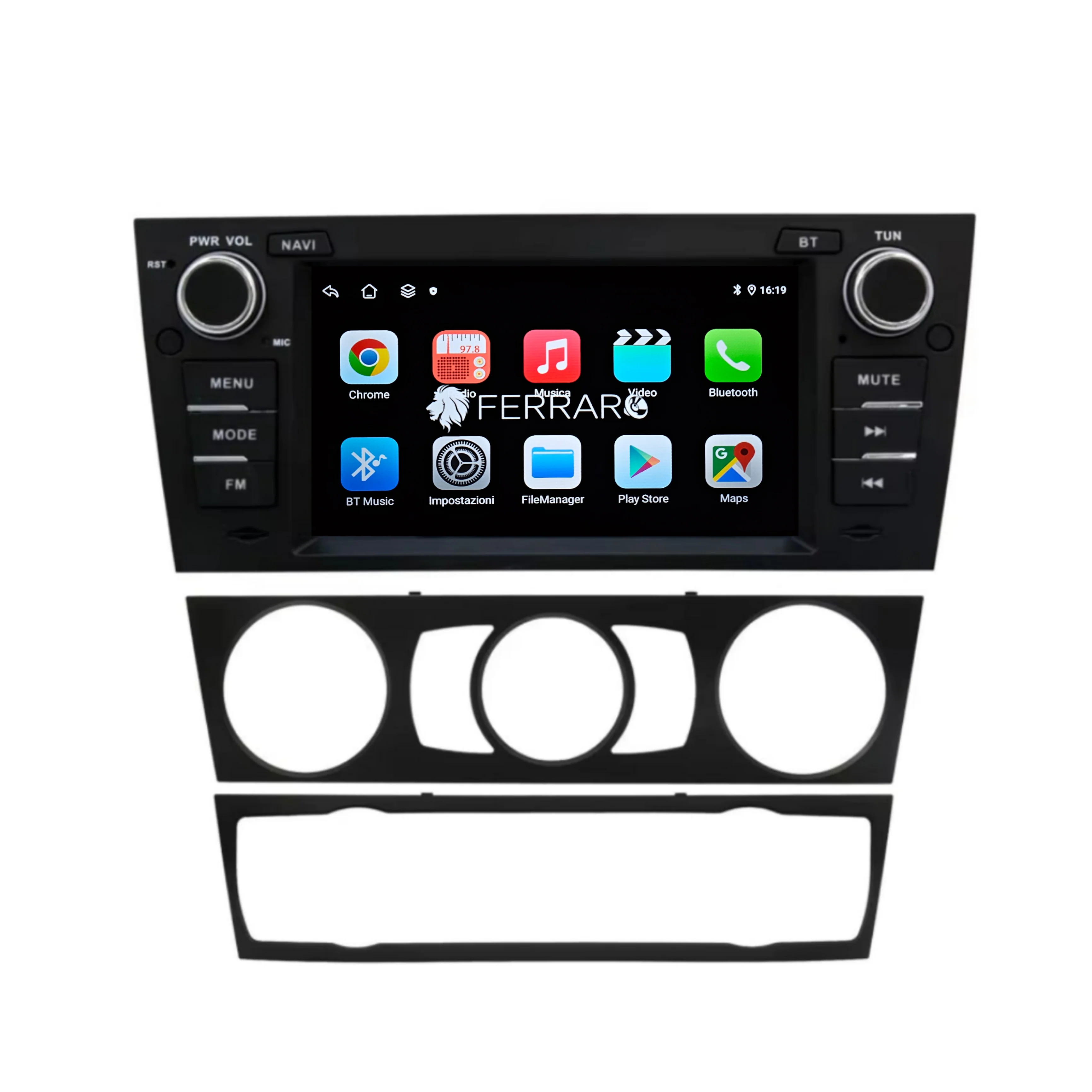 (PRENOTA) Autoradio per BMW Serie 3 7", E90, E91, E92, E93, M3 (2005-2013) Android, Bluetooth, CarPlay, Android Auto, 2GB/8GB RAM