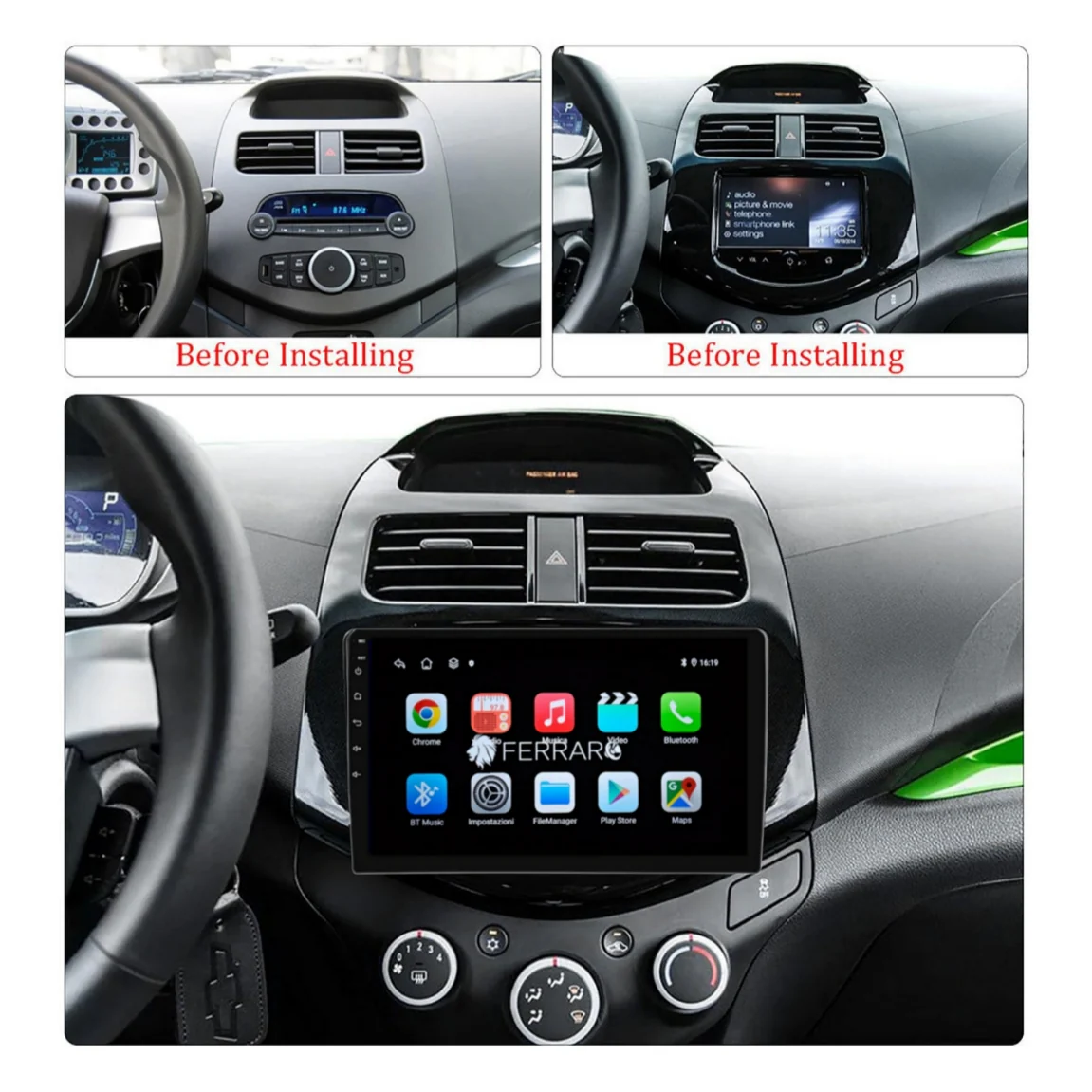 (PRENOTA) Autoradio per Chrevolet Spark 9" (2009-2015) Android, Bluetooth, CarPlay, Android Auto, 2GB/4GB/6GB/8GB Ram - Image 5