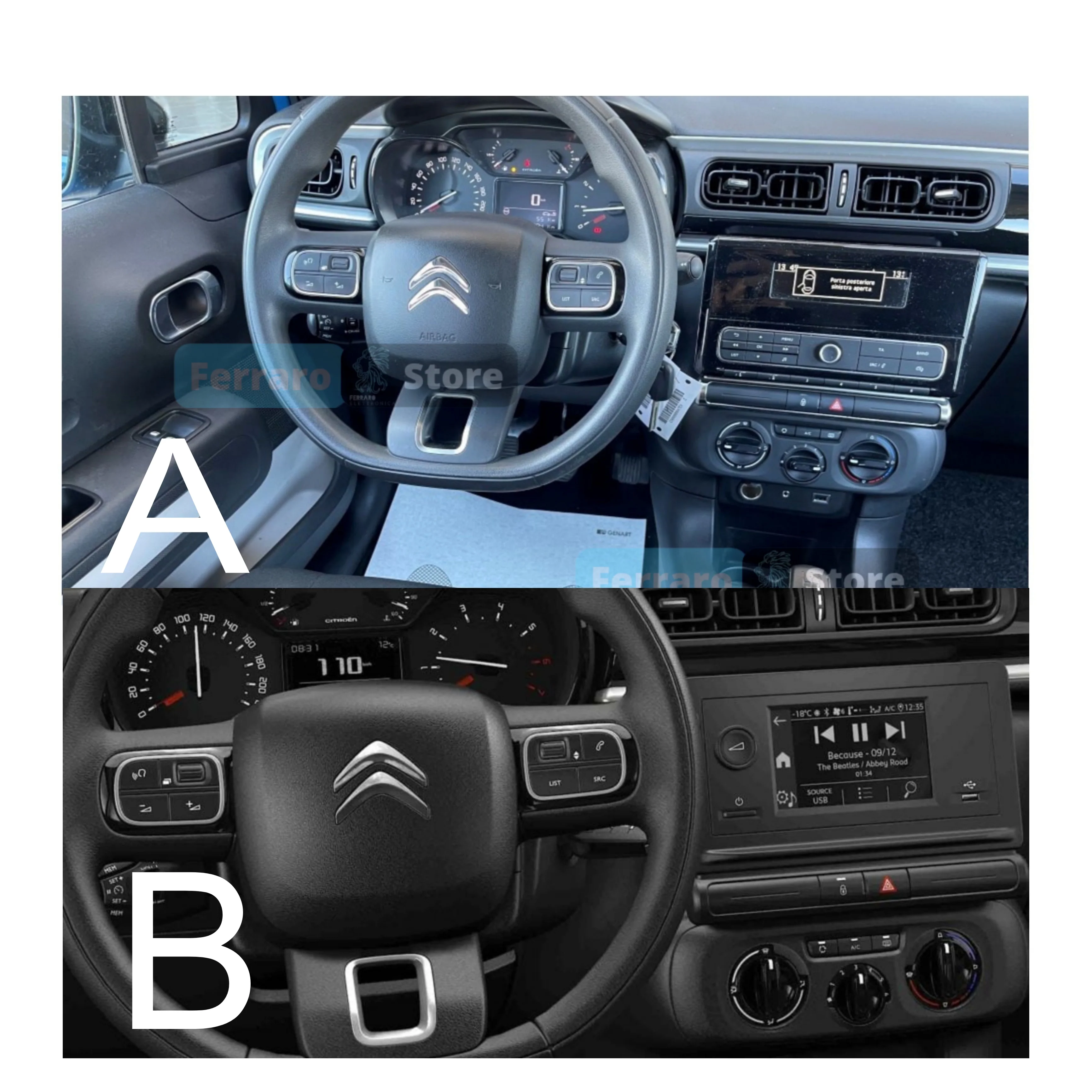 Autoradio per Citroen C3 9" (2016-2024) Android, Bluetooth, CarPlay, Android Auto, 2GB/4GB/6GB/8GB Ram - Image 3