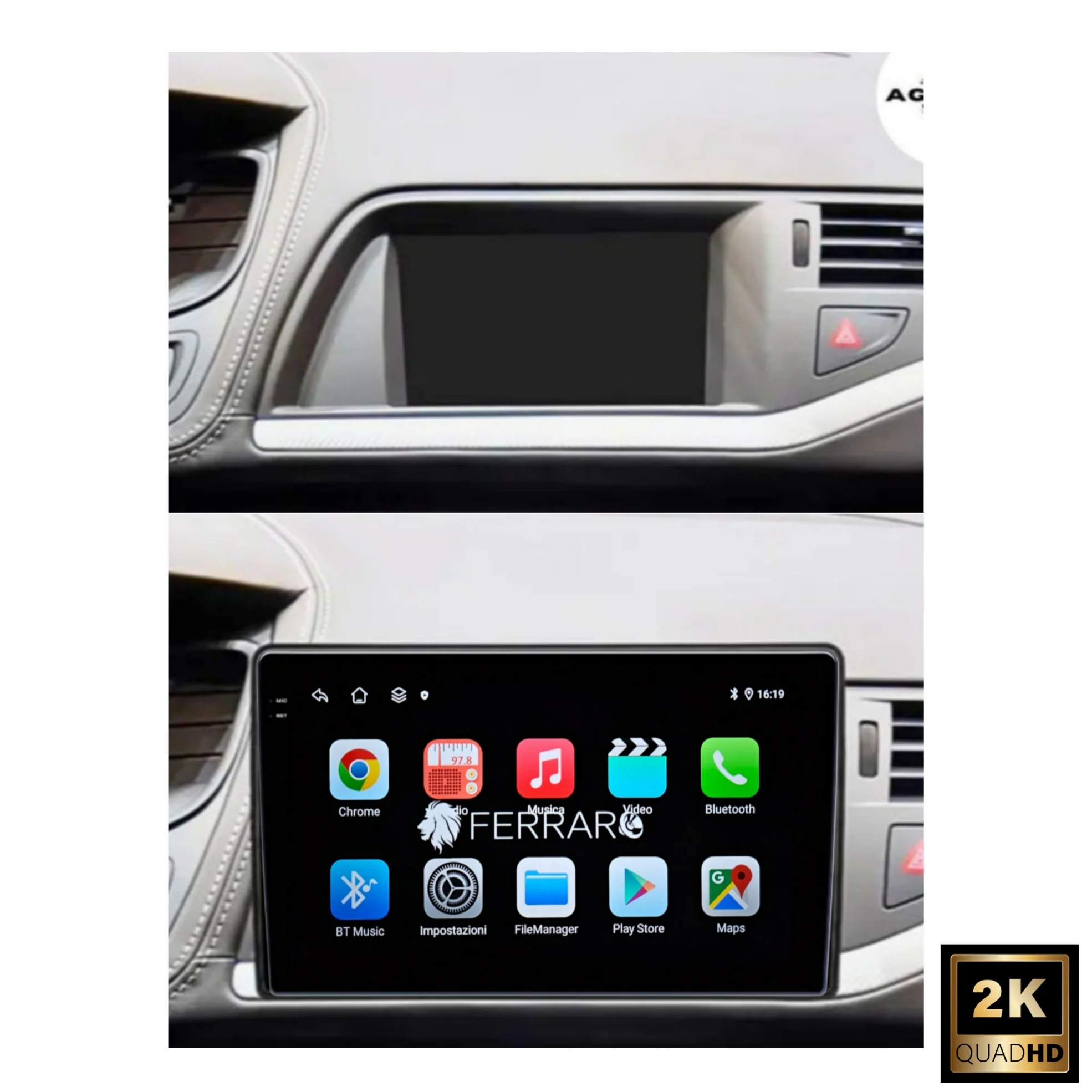 Autoradio per Citroen C5 10.1" 2K | 2008-2017 | Android | Bluetooth | CarPlay | Android Auto | 4/64GB Ram - Image 3