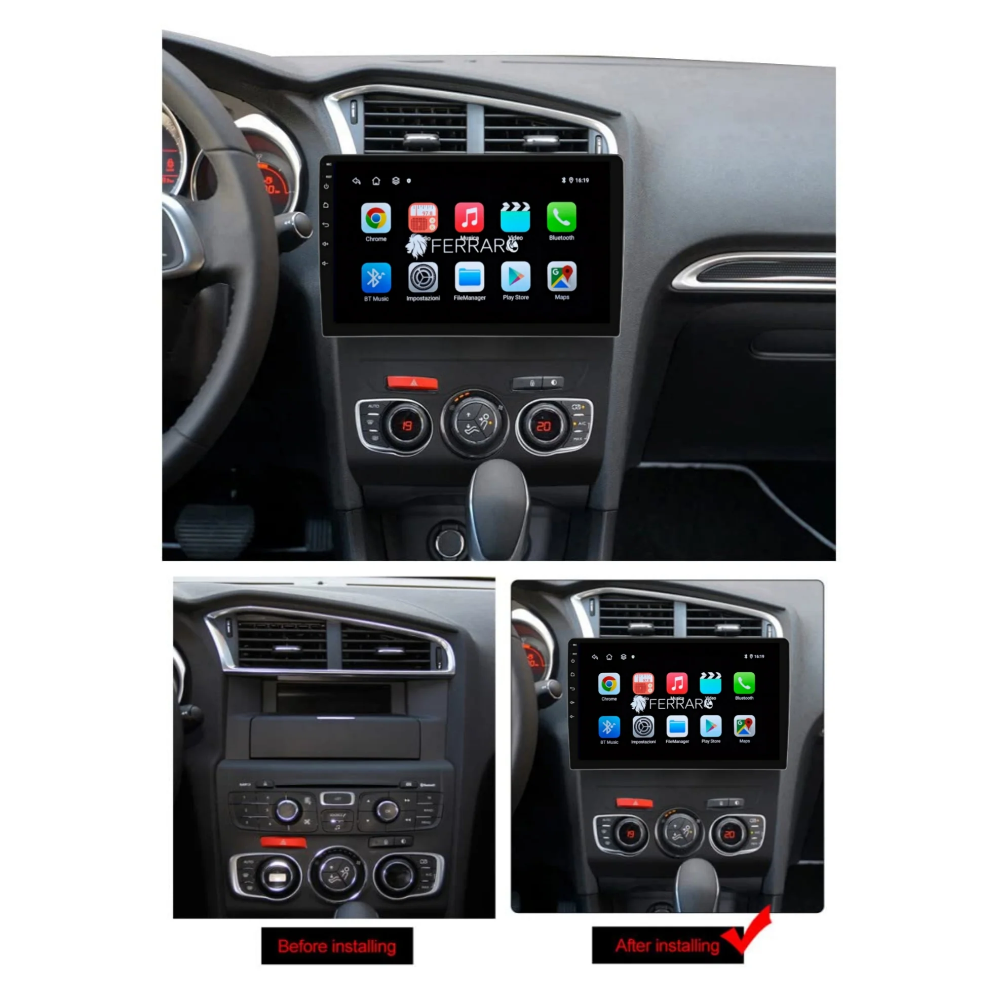 Autoradio per Citroen DS4 10.1 " (2011 - 2014) Android, Bluetooth, CarPlay, Android Auto, 2GB/4GB/8GB Ram - Image 5