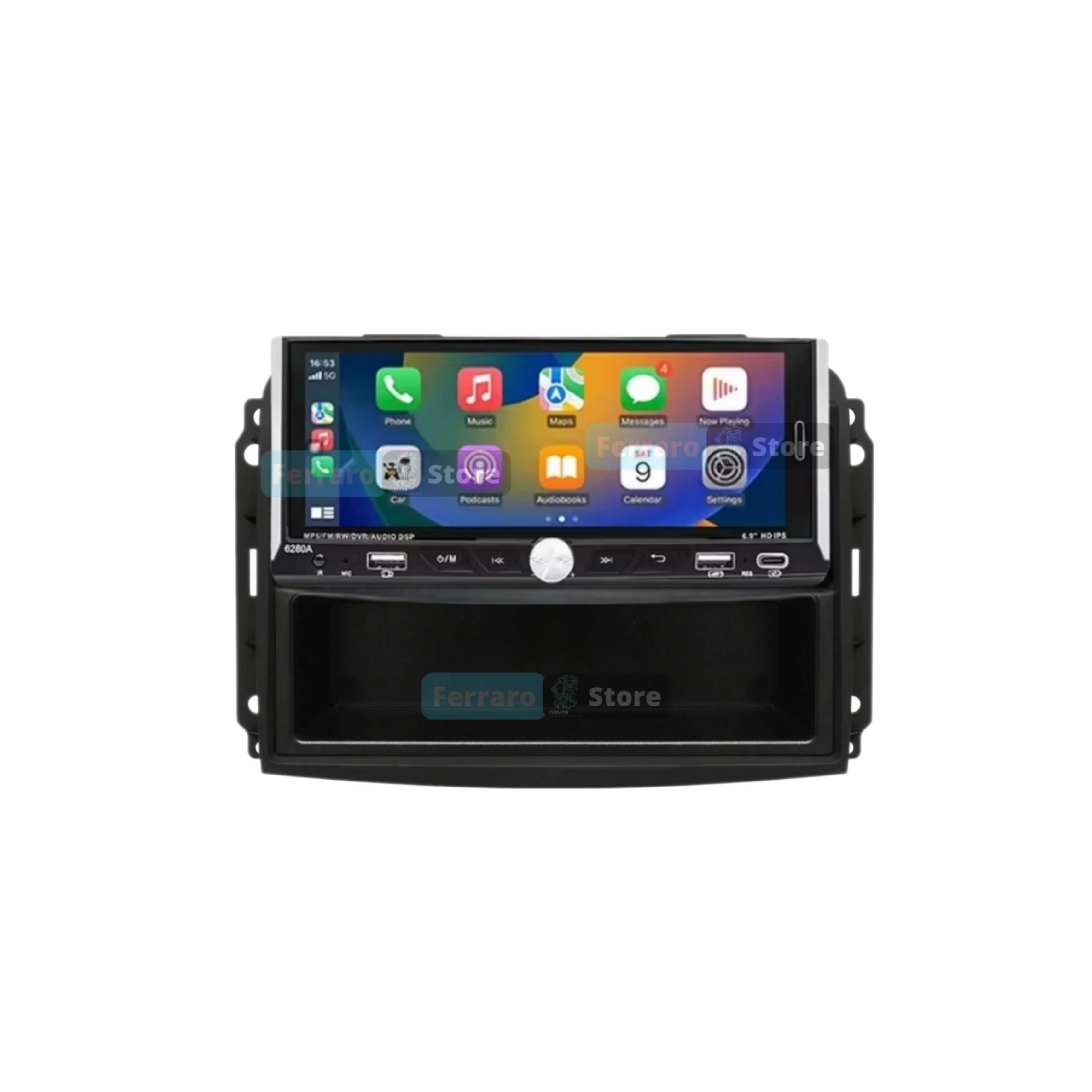 Autoradio per Fiat 500L 6.9" (2012-2017) Android, Bluetooth, CarPlay, Android Auto, 2/32GB Ram