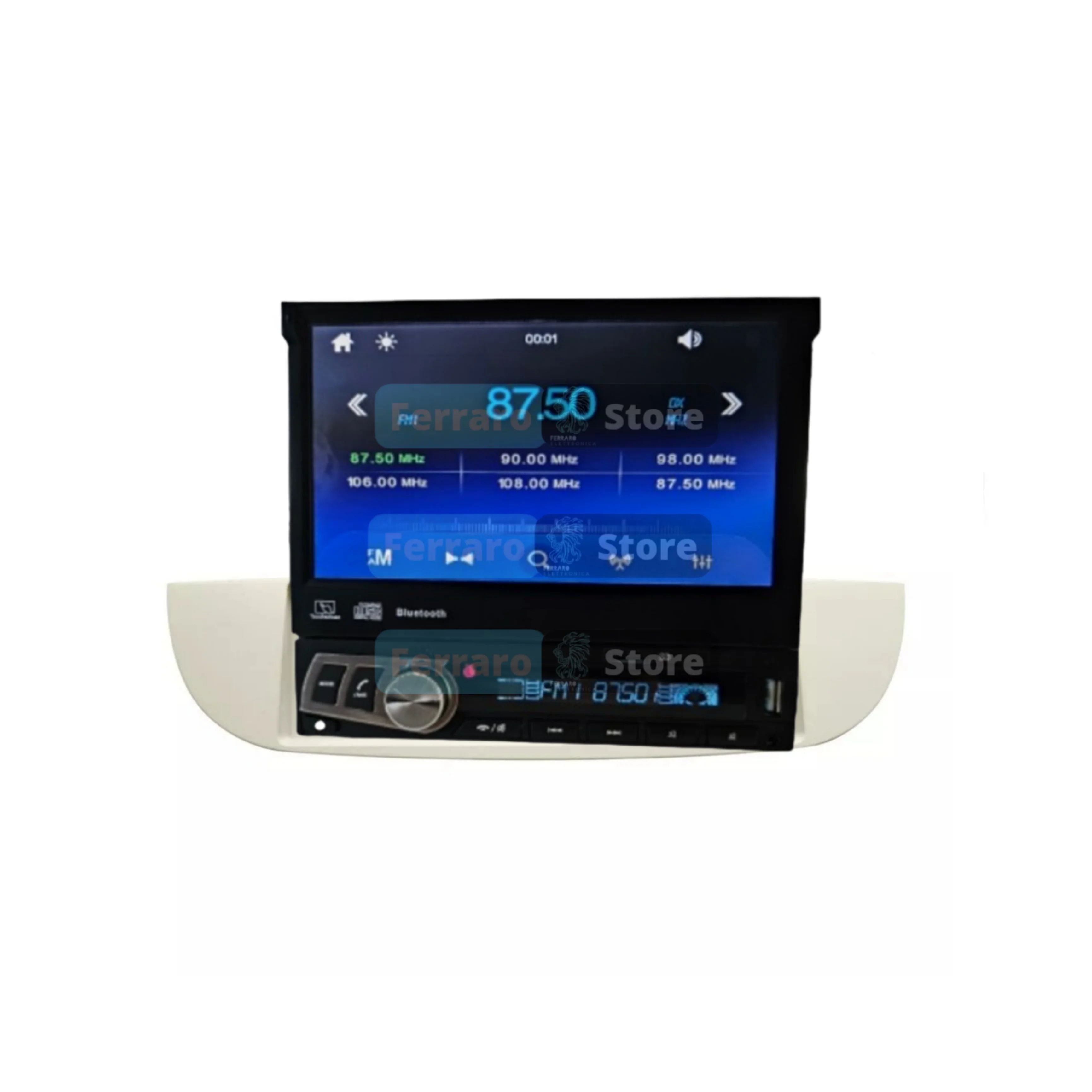 Autoradio per Fiat 500s 7" | 2007-2014 | Bluetooth | Radio | Motorizzato | Mirror Link - Image 2