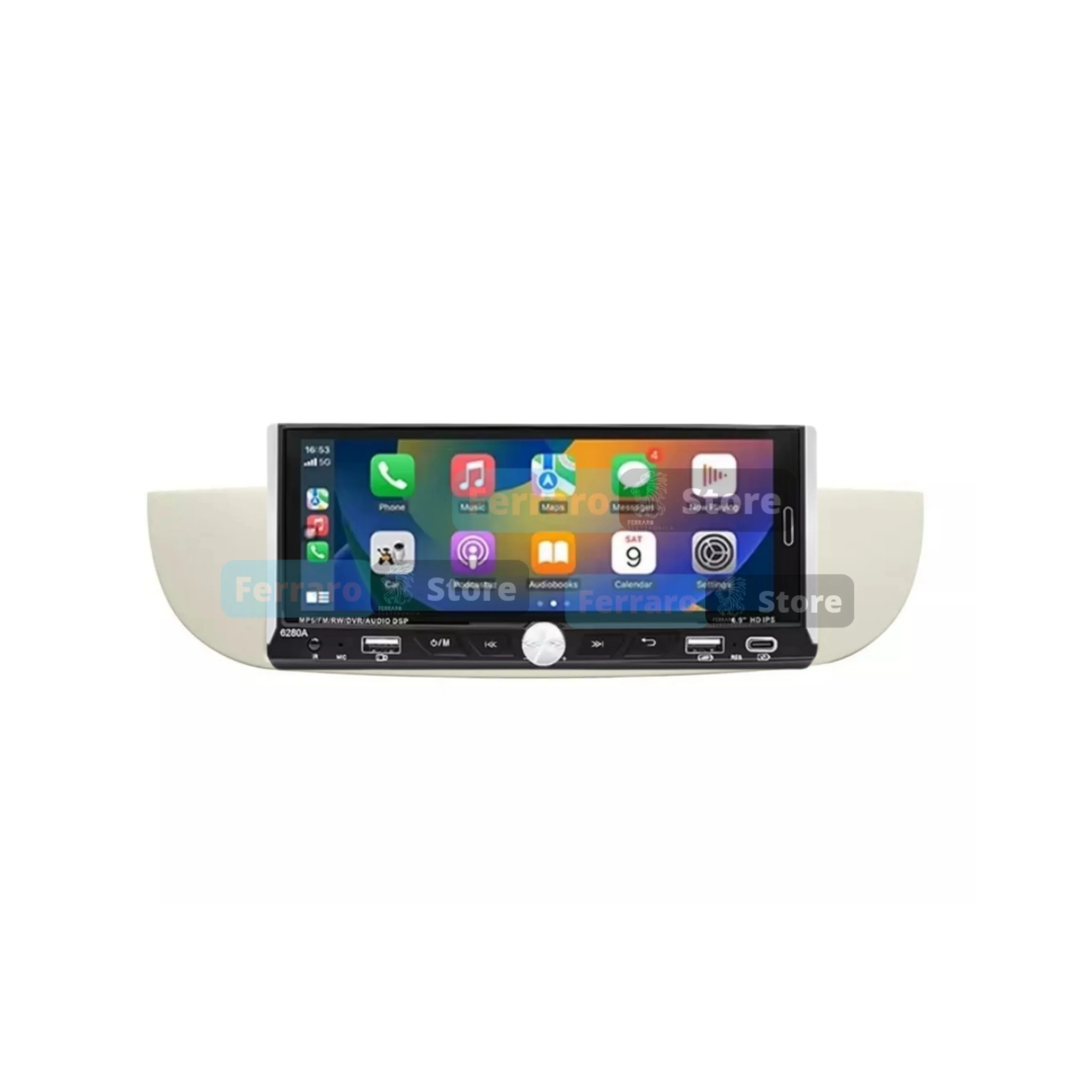 Autoradio per Fiat 500s 6.9" (2007-2014) Android, Bluetooth, CarPlay, Android Auto, 2/32GB Ram - Image 2