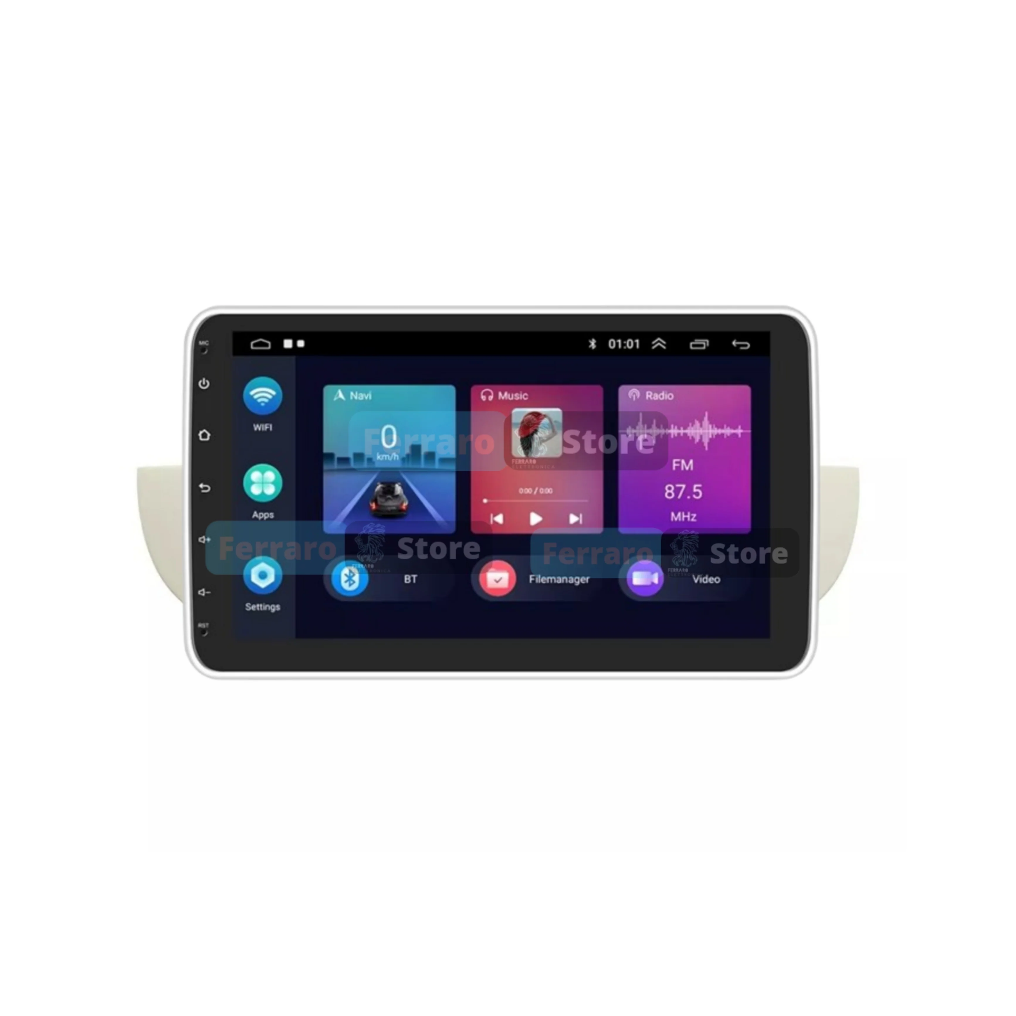 Autoradio per Fiat 500s 10" (2007-2014) Android, Bluetooth, CarPlay, Android Auto, 2GB/6GB/8GB Ram - Image 3