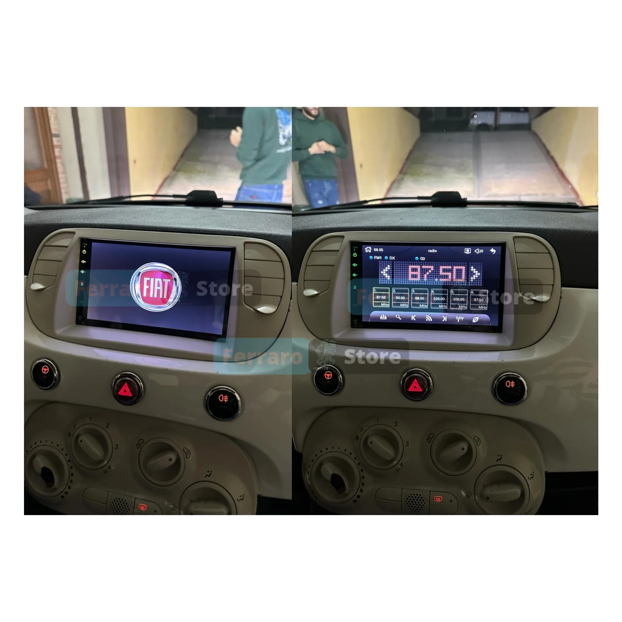 Autoradio per Fiat 500s 7" (2007-201) Bluetooth, Radio, USB, CarPlay, Android Auto - Image 6
