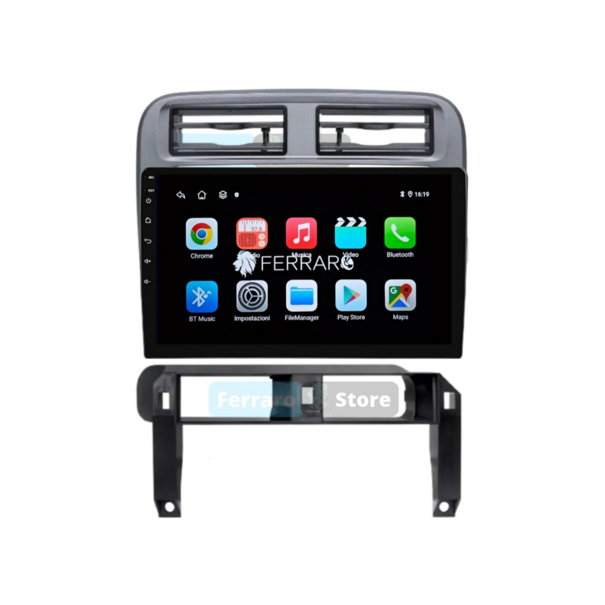 Autoradio per Fiat Grande Punto 9" (2005-2009) Android, Bluetooth, CarPlay, Android Auto, 2GB/4GB/6GB/8GB Ram