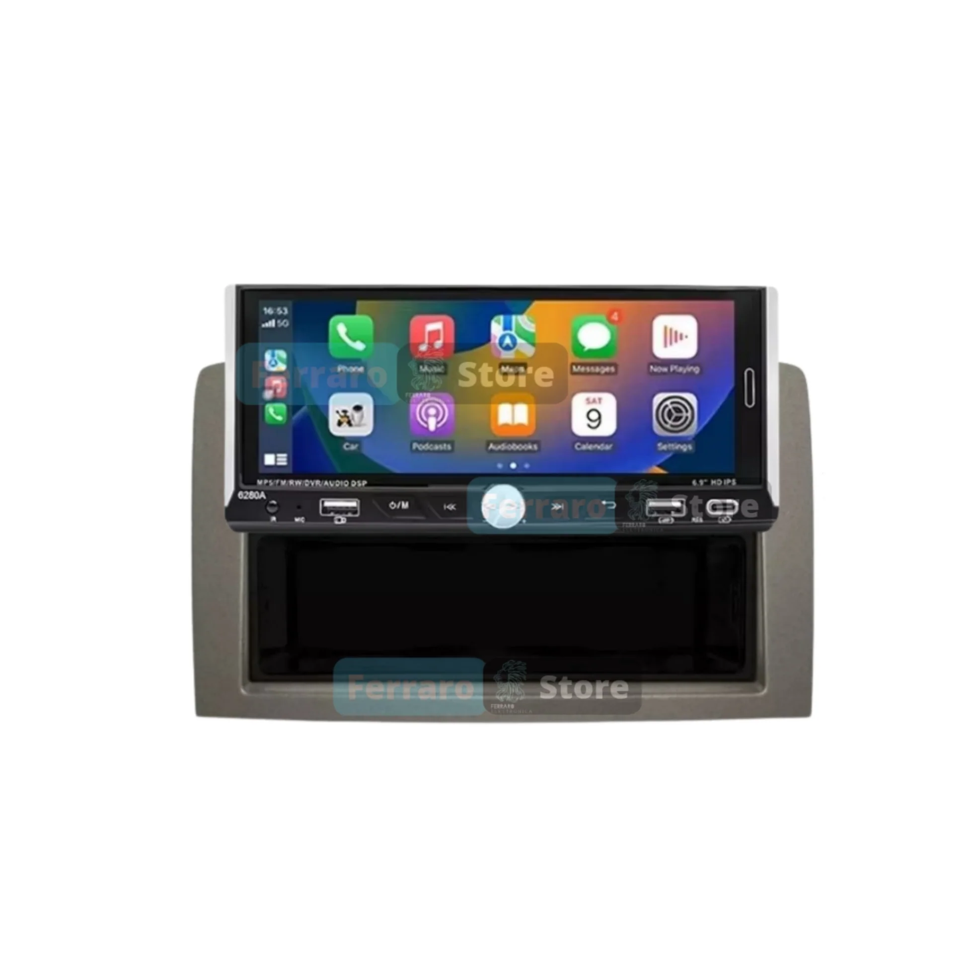Autoradio per Fiat Idea, Lancia Musa 6.9" (Dal 2003+) Android, Bluetooth, CarPlay, Android Auto, 2/32GB Ram