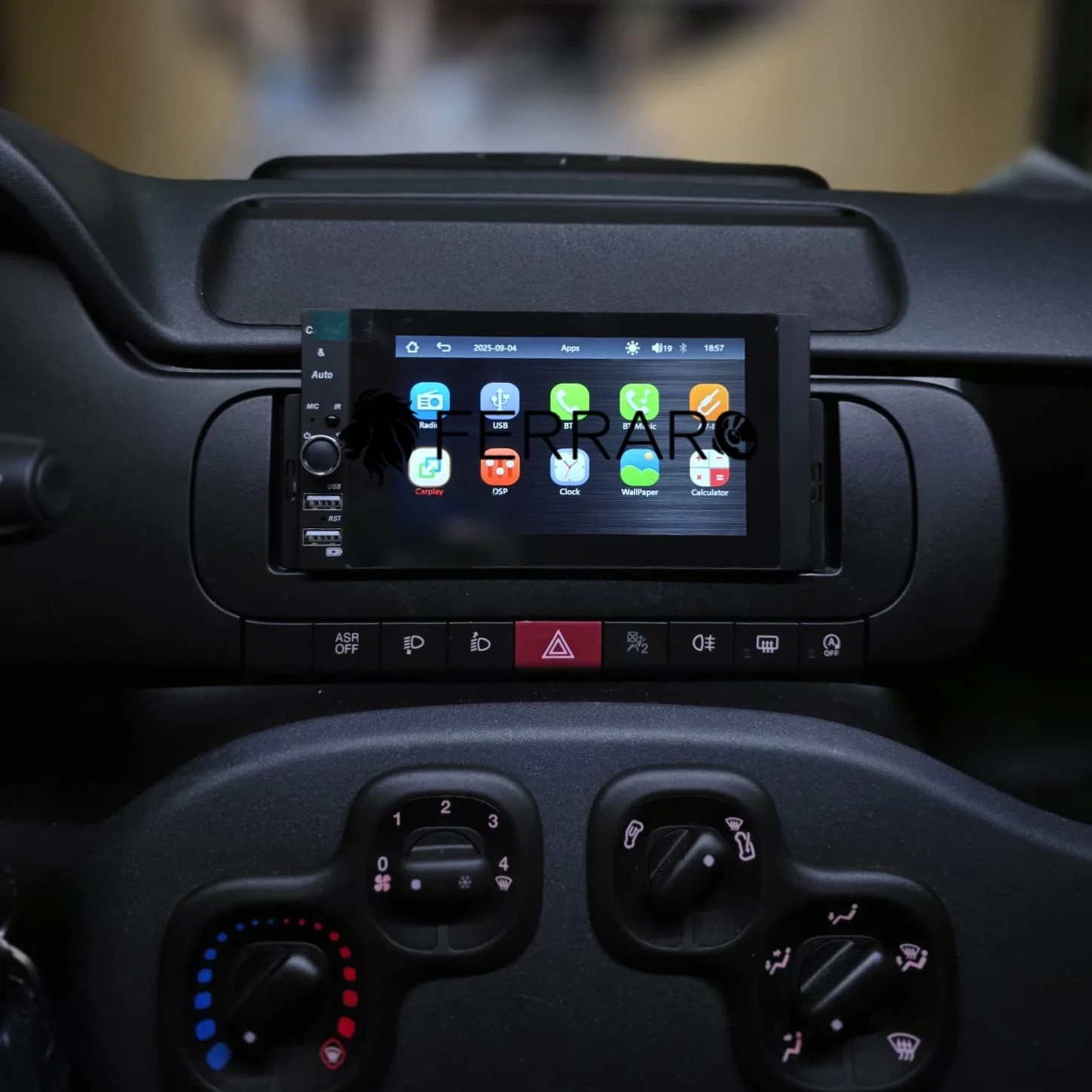 Autoradio per Fiat Panda 3ª Serie, 1Din 5.5" | Dal 2013> | Bluetooth | Radio | USB | Navigatore | CarPlay e Android Auto Wireless - Image 3
