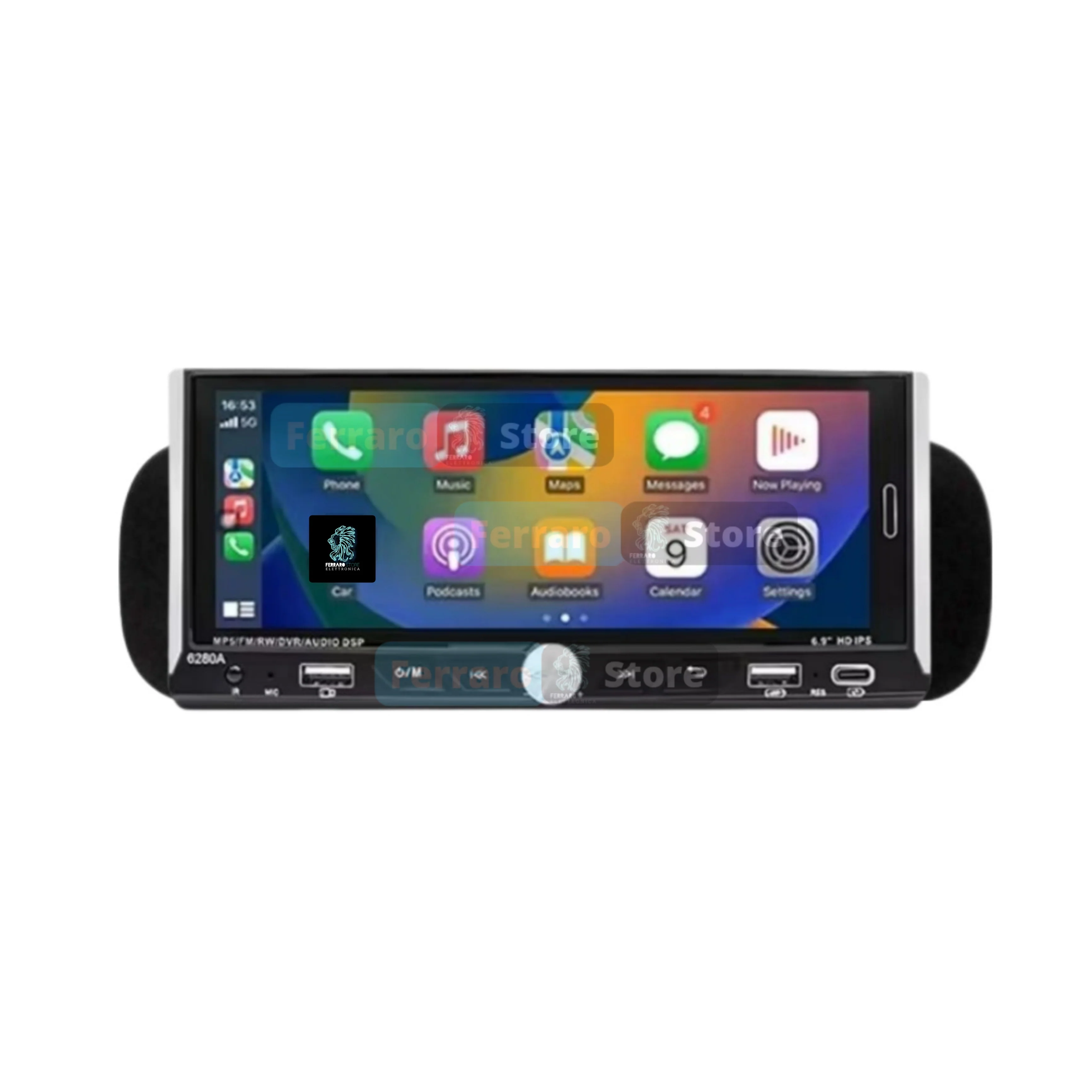 Autoradio per Fiat Panda 3a Serie 6.9" (Dal 2013+) Android, Bluetooth, CarPlay, Android Auto, 2/32GB Ram