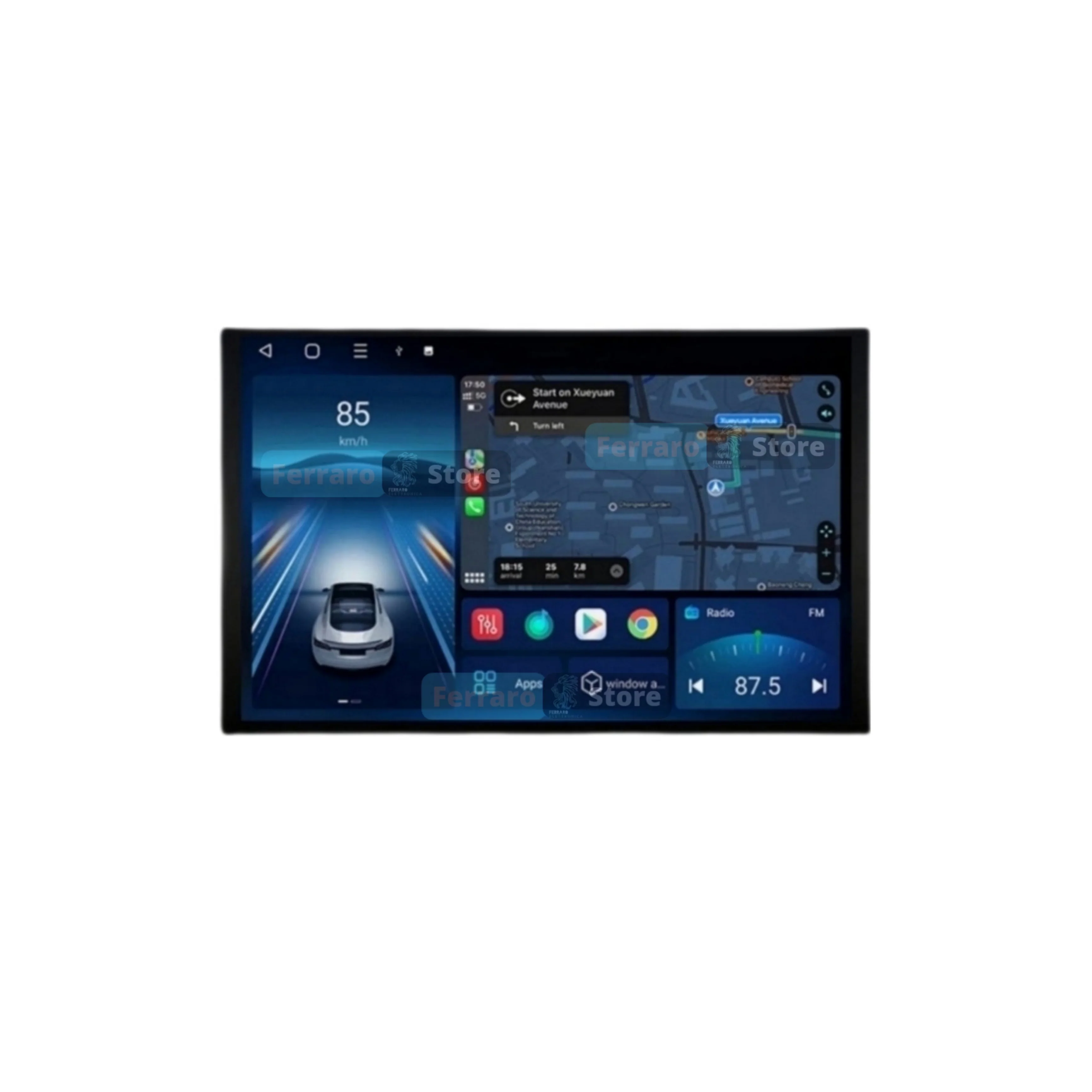 Autoradio per Fiat Panda 2a Serie 11.5" (2003-2013) Android, Bluetooth, CarPlay, Android Auto, 4/64GB Ram