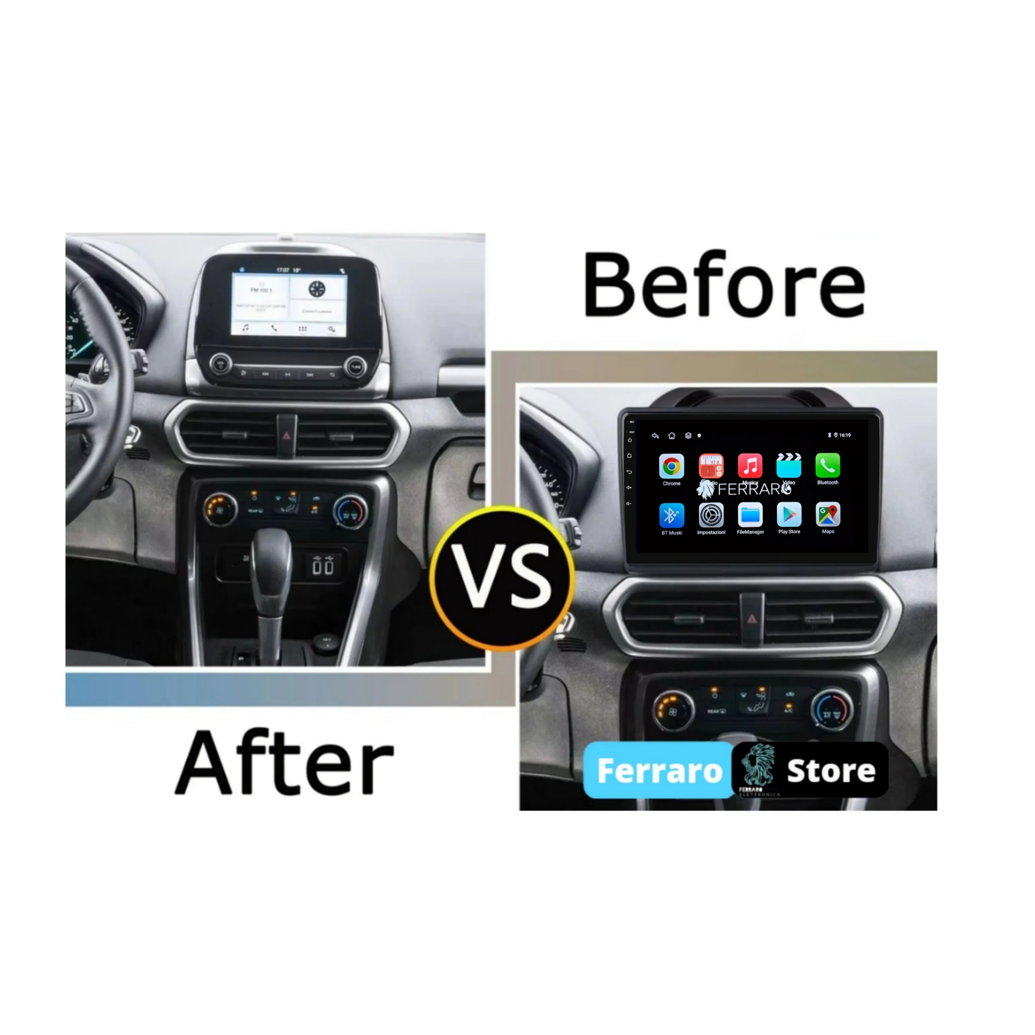 Autoradio per Ford EcoSport 10.1"(2017-2021) Android, Bluetooth, CarPlay, Android Auto, 2GB/4GB/8GB Ram - Image 3