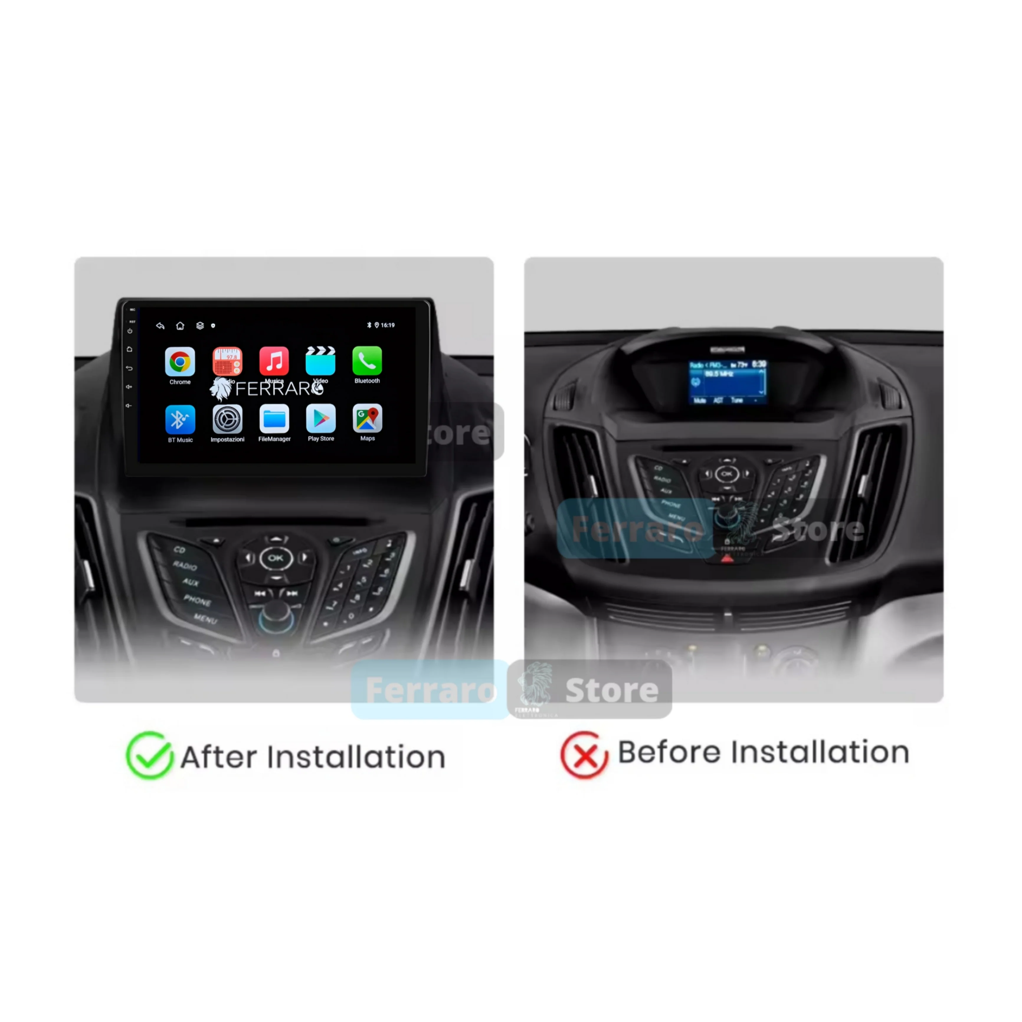 Autoradio per Ford Escape | Kuga 2 | C-Max 9" | 2012-2015 | Android | Bluetooth | CarPlay | Android Auto | 2GB/4GB/6GB/8GB Ram - Image 3