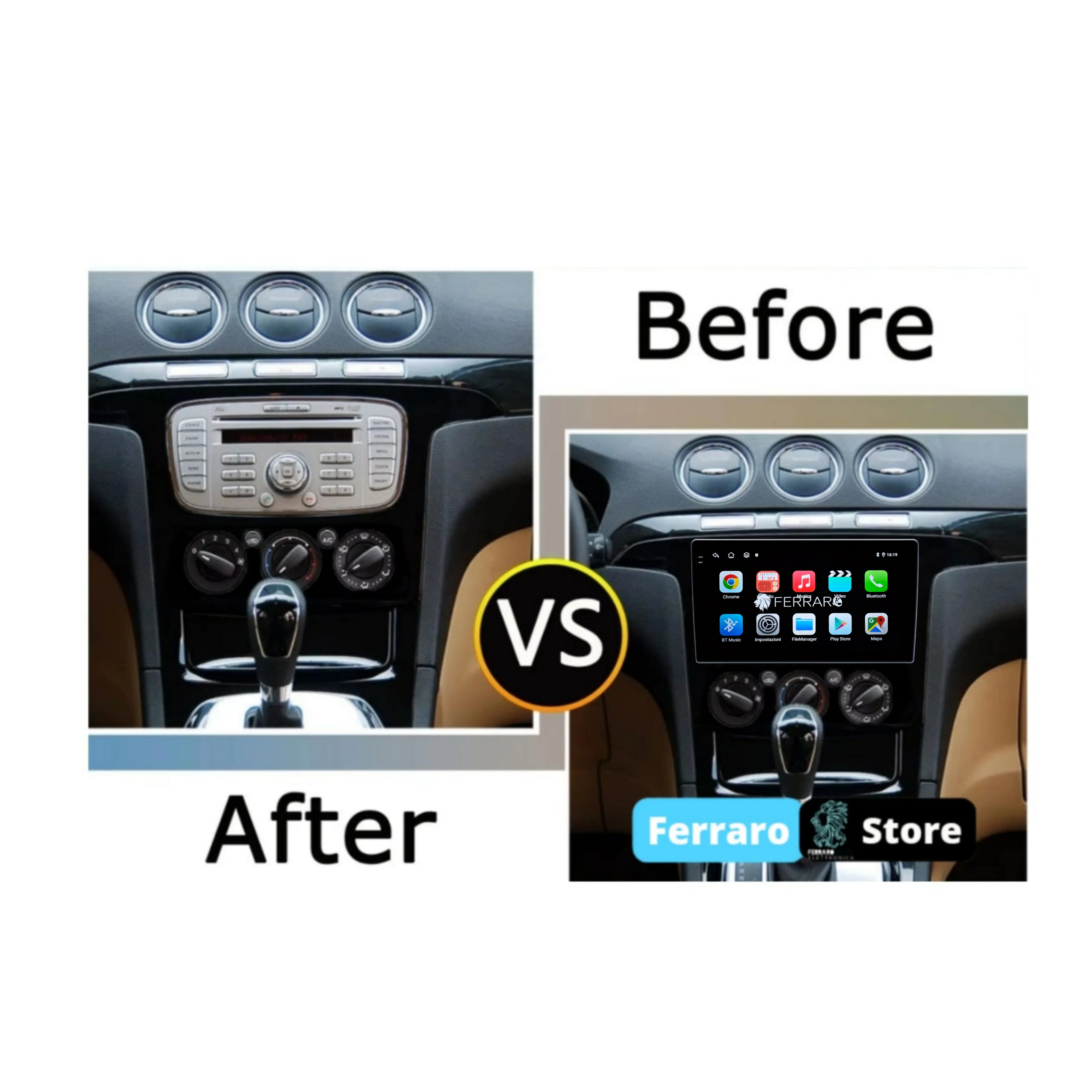 Autoradio per Ford S-Max 9" 2K | 2006-2015 | Android | Bluetooth | CarPlay | Android Auto | 12/256GB Ram - Image 3