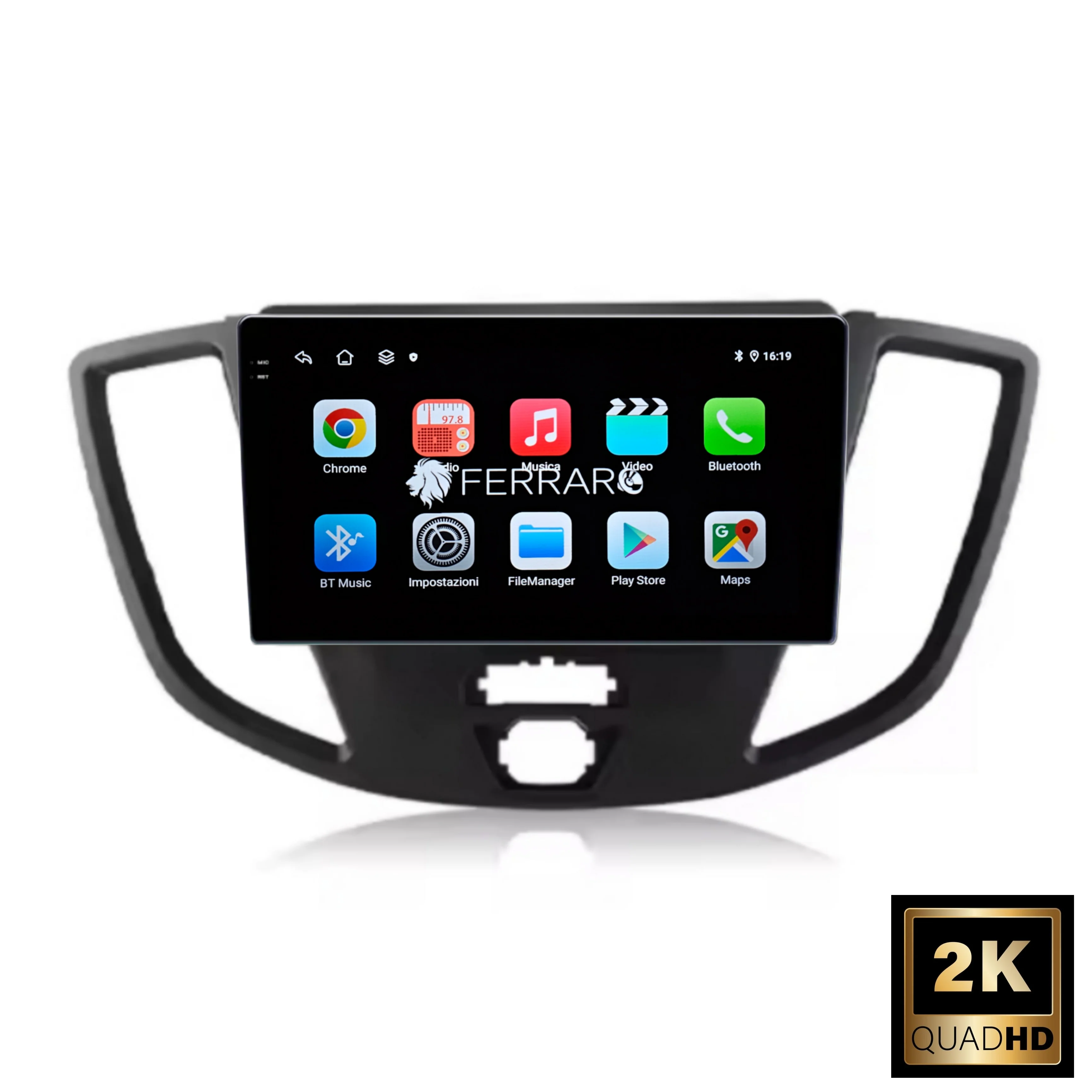Autoradio per Ford Transit Van 9" 2K | 2014-2018 | Android | Bluetooth | CarPlay | Android Auto | 12/256GB Ram