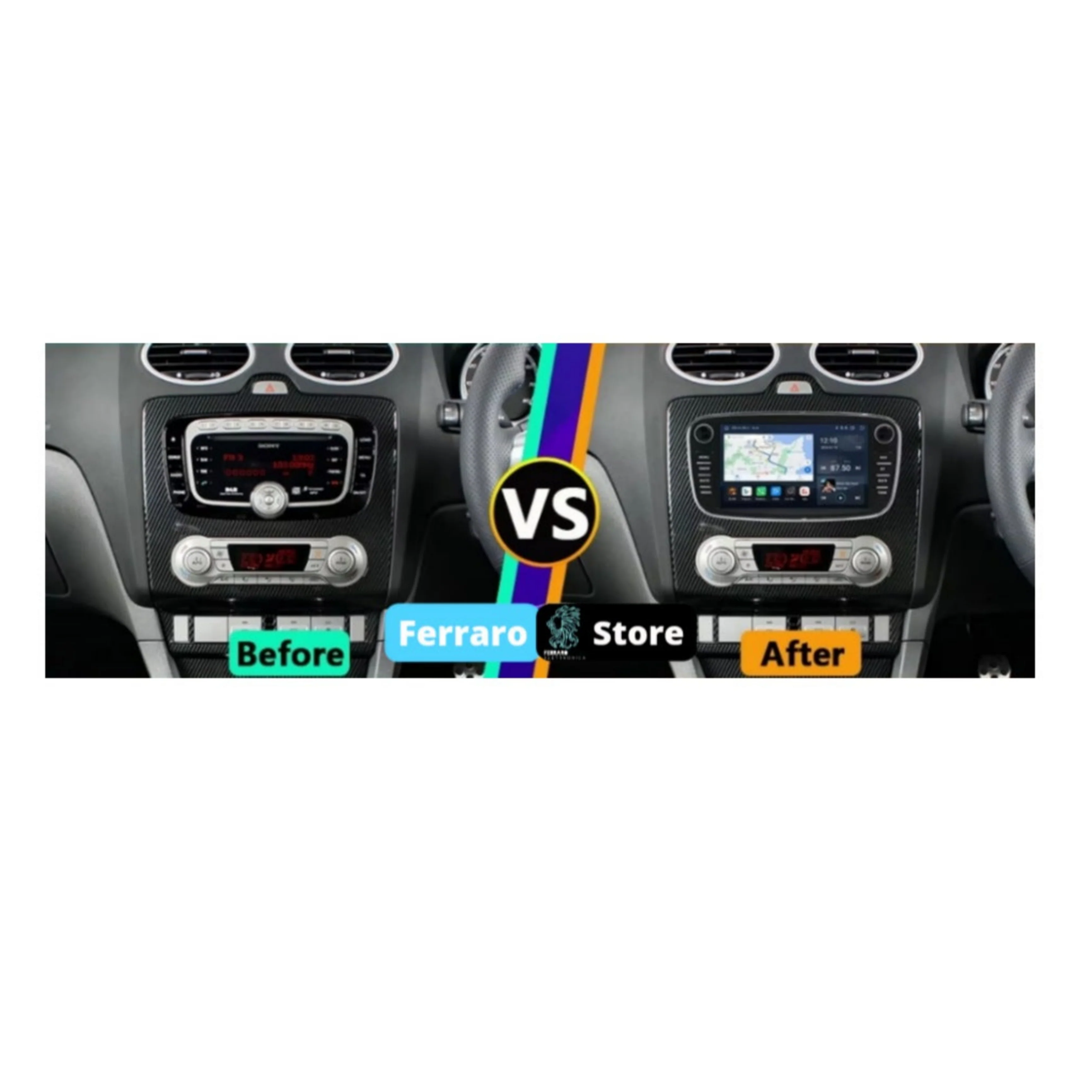 Autoradio per Ford Universale 7" | Anni in Descrizione | Android | Bluetooth | CarPlay | Android Auto | 2GB/4GB/6GB/8GB Ram - Image 5