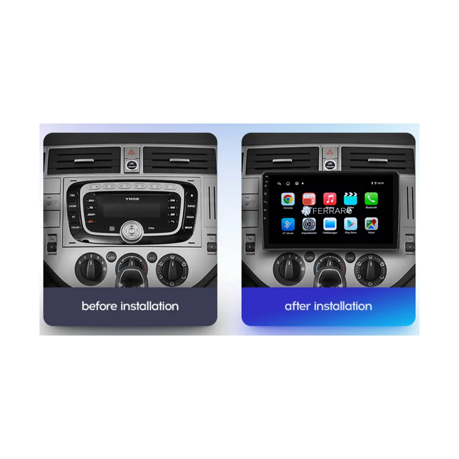 Autoradio per Ford Universale 9, Anni in Descrizione, Android, Bluetooth, CarPlay, Android Auto, 2GB/4GB/6GB/8GB Ram - Image 5