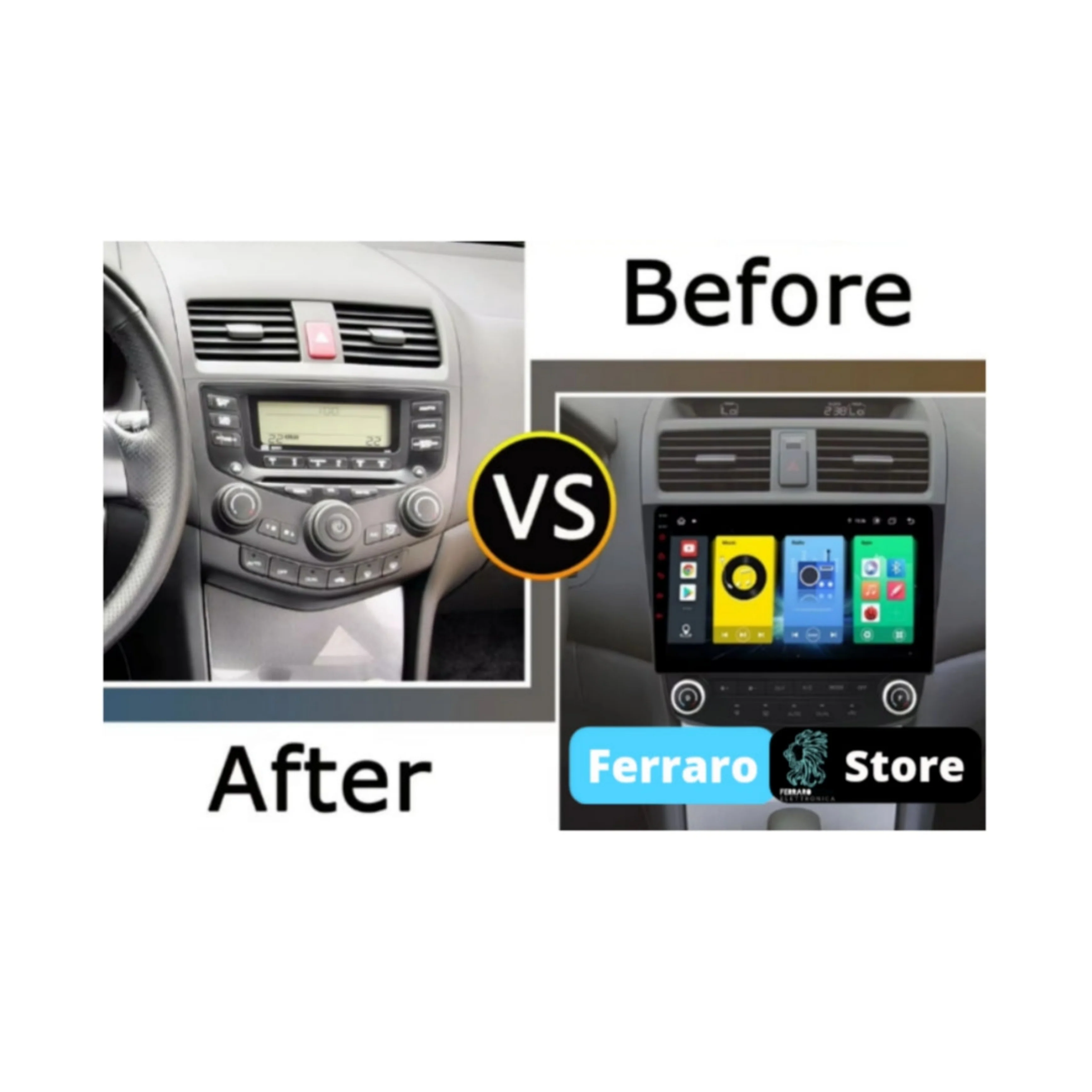 Autoradio per Honda Accord 7 9" (2002-2007) Android, Bluetooth, CarPlay, Android Auto,2GB/4GB/6GB/8GB Ram - Image 3