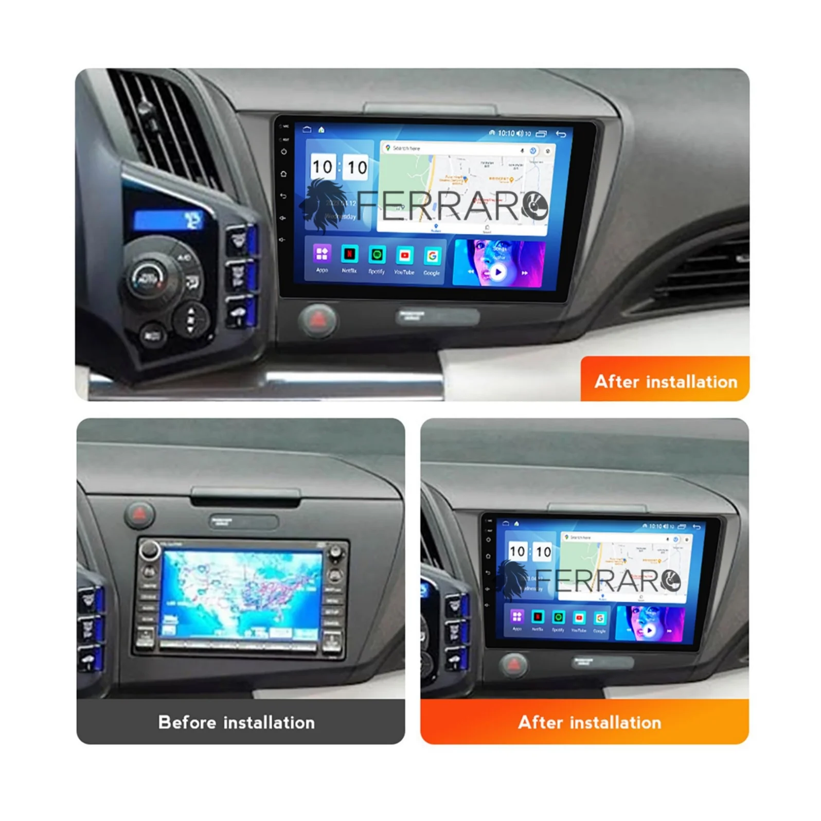 Autoradio per Honda CR-Z 9" | 2010-2016 | Android | Bluetooth | CarPlay | Android Auto | 2GB/4GB/6GB/8GB Ram - Image 4