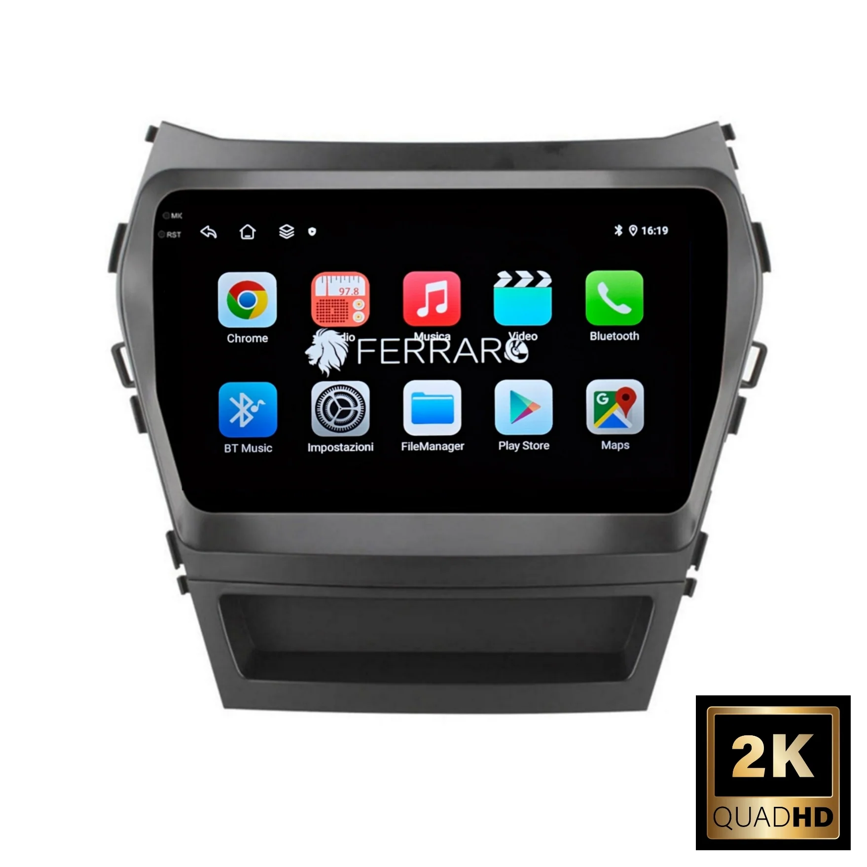 (PRENOTA) Autoradio per Hyundai IX45, Santa Fe 9" 2K (2012-2018) Android, Bluetooth, CarPlay, Android Auto, 12/256GB Ram