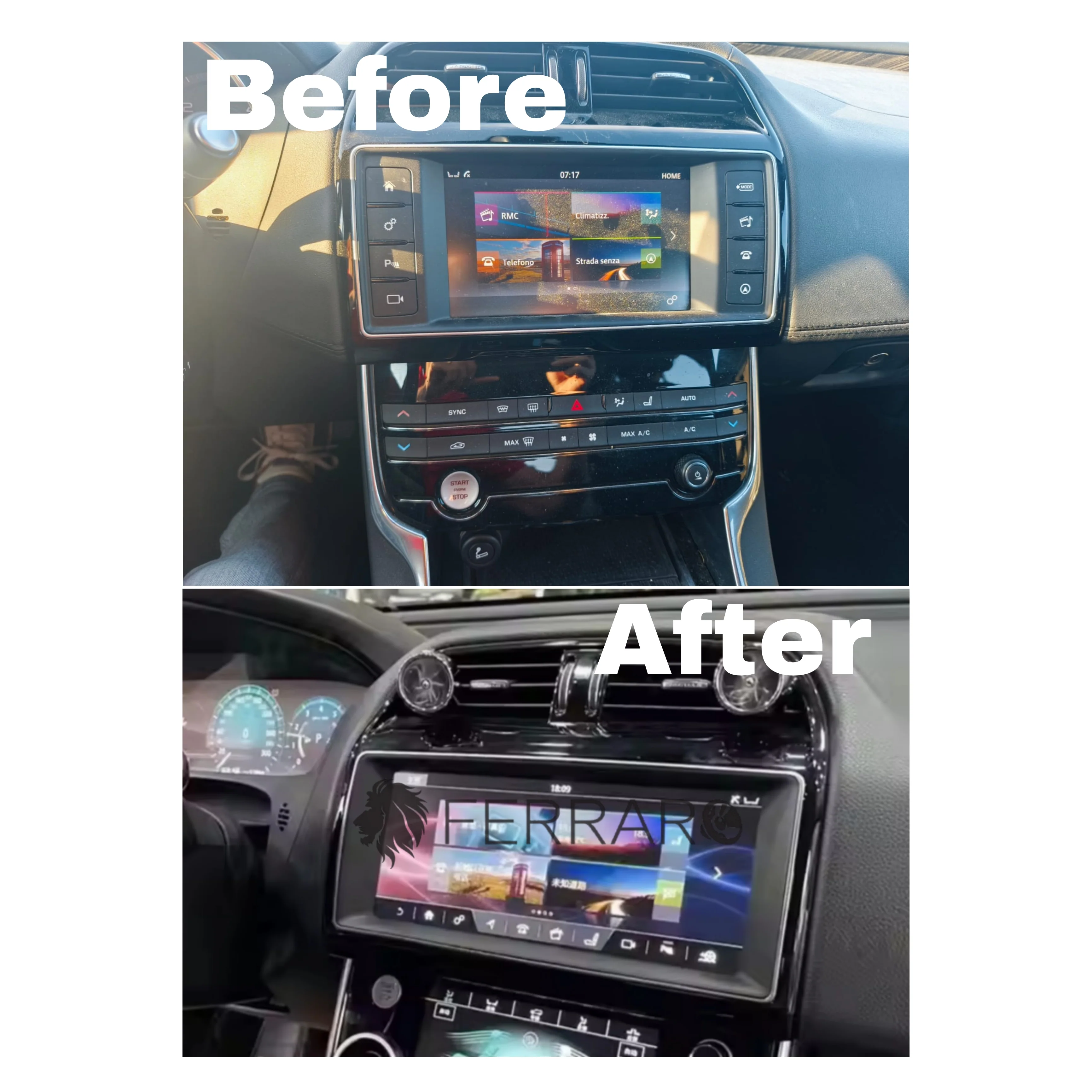 (PRENOTA) Autoradio per Jaguard XE X760 10.25" (Dal 2015>) Android, Bluetooth, CarPlay, Android Auto, 4/64GB Ram - Image 2