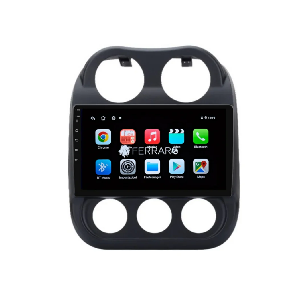 Autoradio per Jeep Compass Patriot 9" (2011-2017) Android, Bluetooth, CarPlay, Android Auto,  2GB,4GB,6GB,8GB Ram