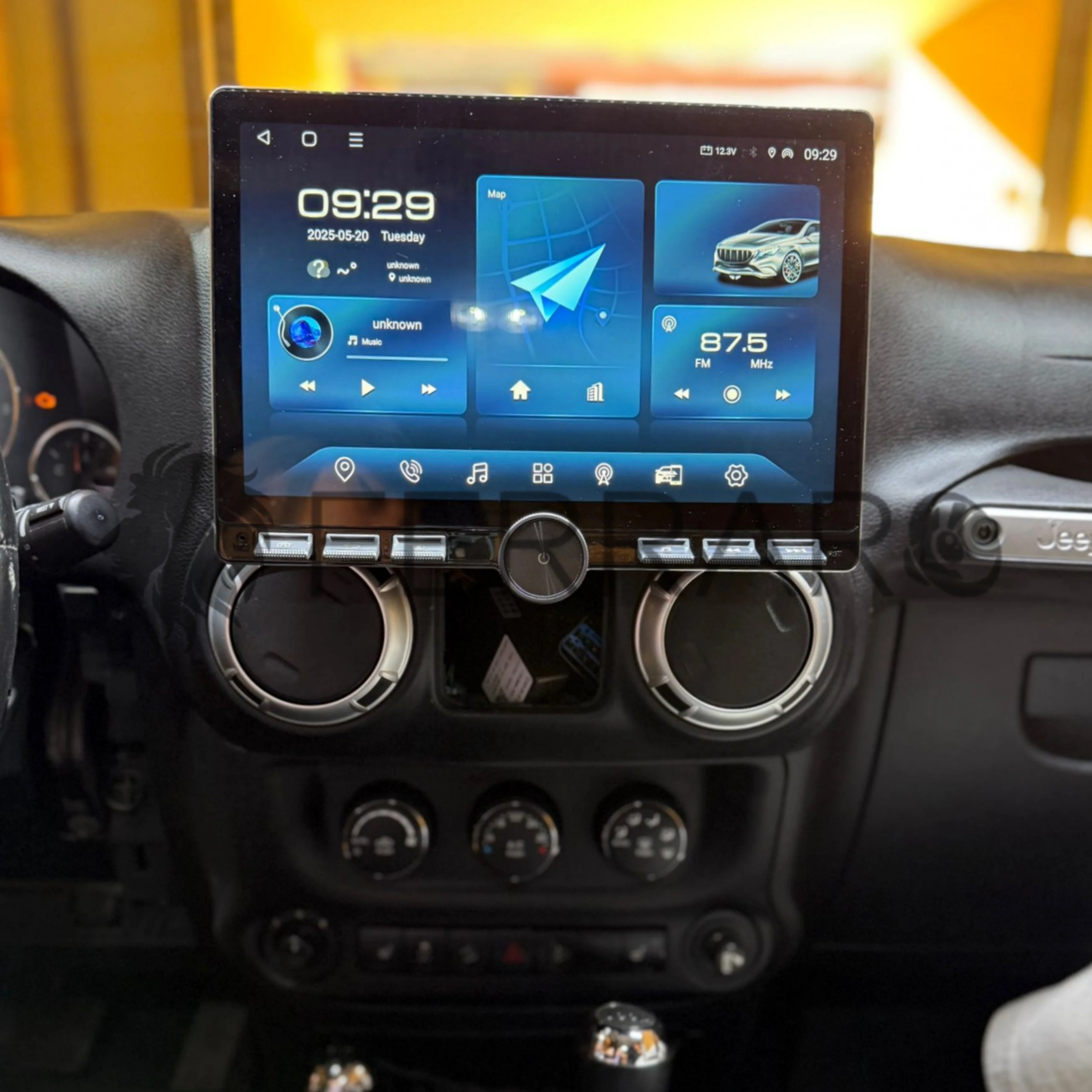 (PRENOTA) Autoradio per Jeep Wrangler 3 JK 11.8" 2K | 2010-2018 | Android | Bluetooth | CarPlay | Android Auto | 4/64GB Ram - Image 2