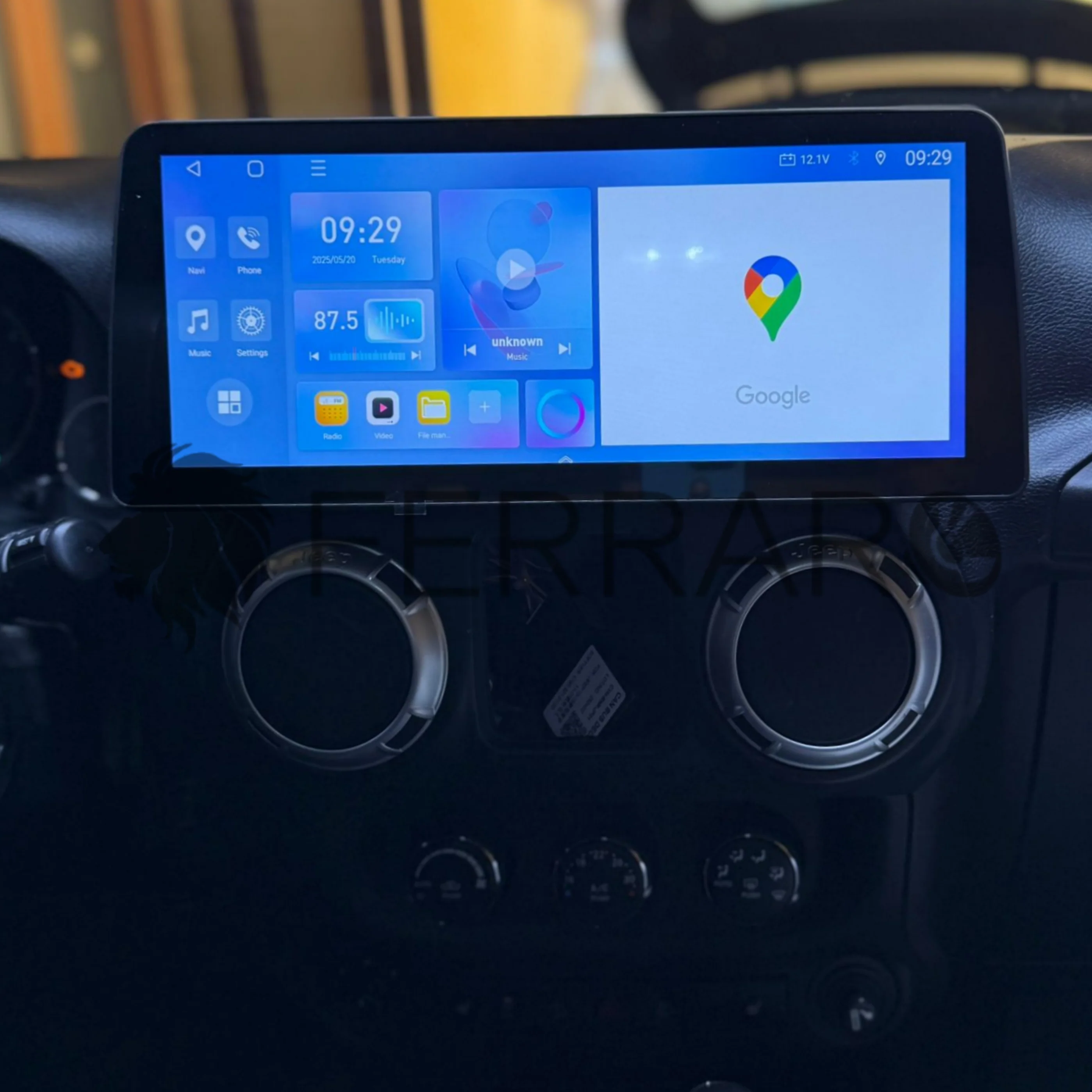 (PRENOTA) Autoradio per Jeep Wrangler 3 JK 12.3" (2010-2018) Android, Bluetooth, CarPlay, Android Auto, 4/64GB Ram - Image 4