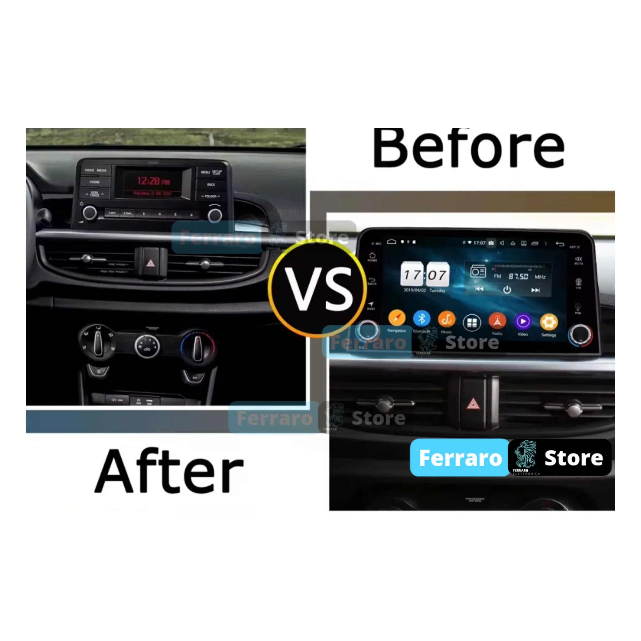 (PRENOTA) Autoradio per Kia Picanto 8" (2017-2022) Android, Bluetooth, CarPlay, Android Auto, 4GB/8GB Ram - Image 2