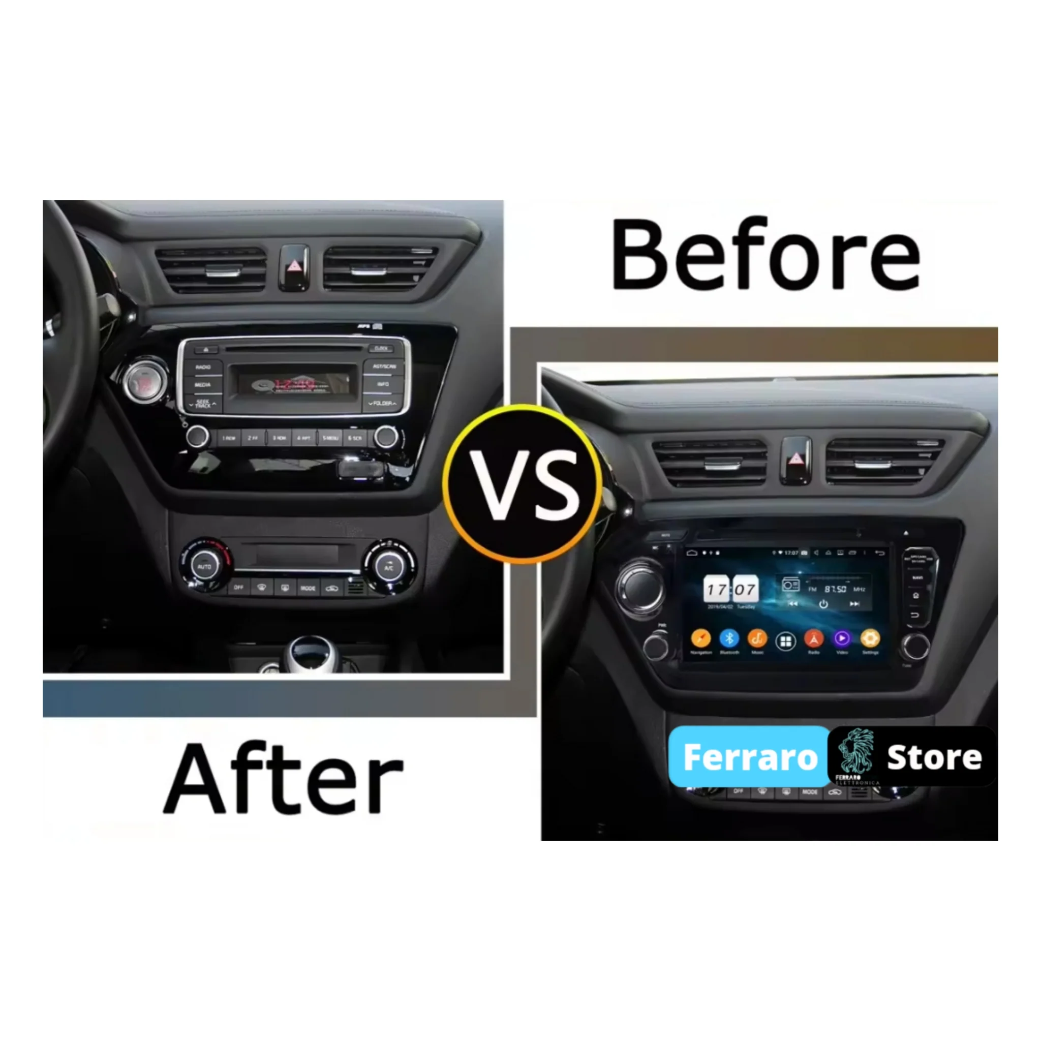 (PRENOTA) Autoradio per Kia Rio 3 8" (2011-2017) Android, Bluetooth, CarPlay, Android Auto, 4GB/8GB Ram - Image 2