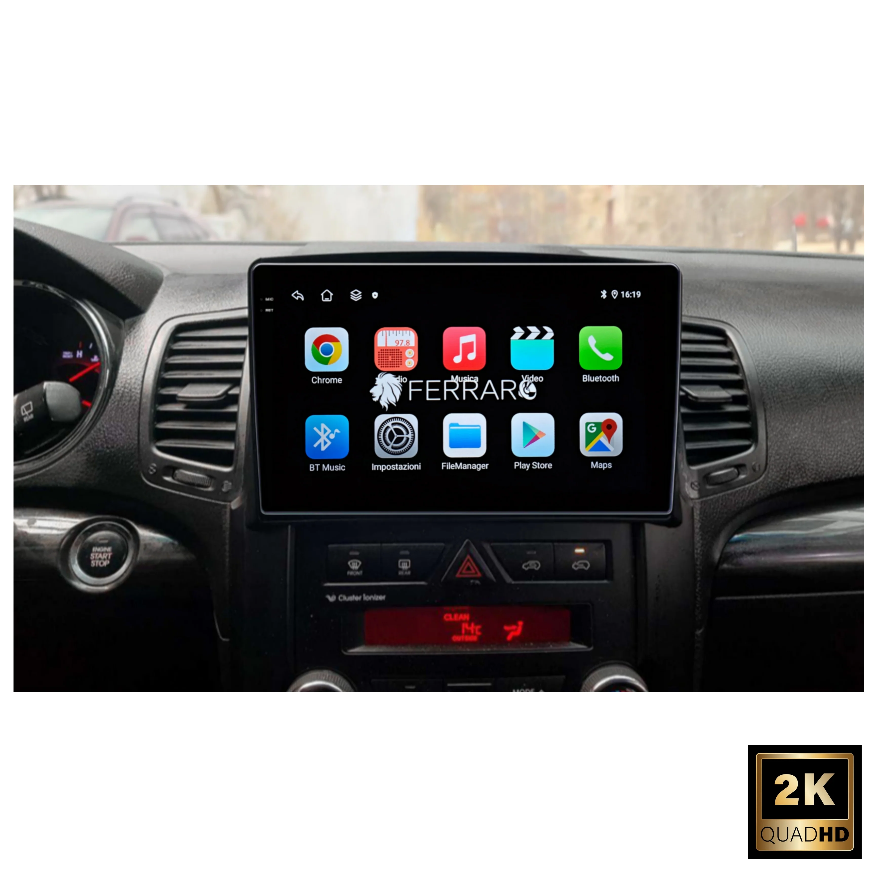 (PRENOTA) per Kia Sorento 10.1" 2K, (2009-2012) Android, Bluetooth, CarPlay, Android Auto, 4/64GB Ram - Image 4