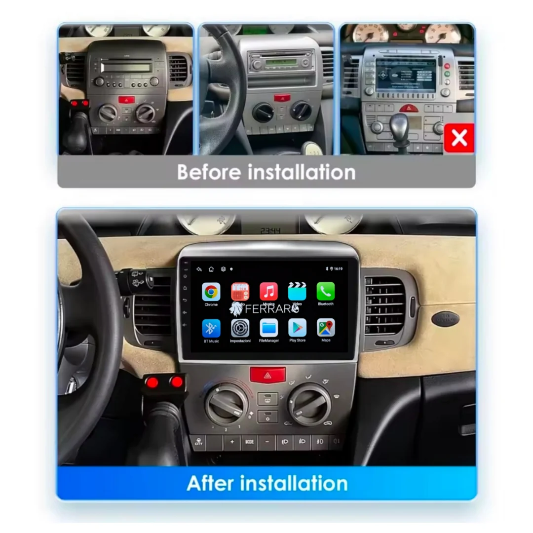 Autoradio per Lancia Y 9" Dal (2003>) Android, Bluetooth,  CarPlay, Android Auto, 2GB/4GB/6GB/8GB Ram - Image 7