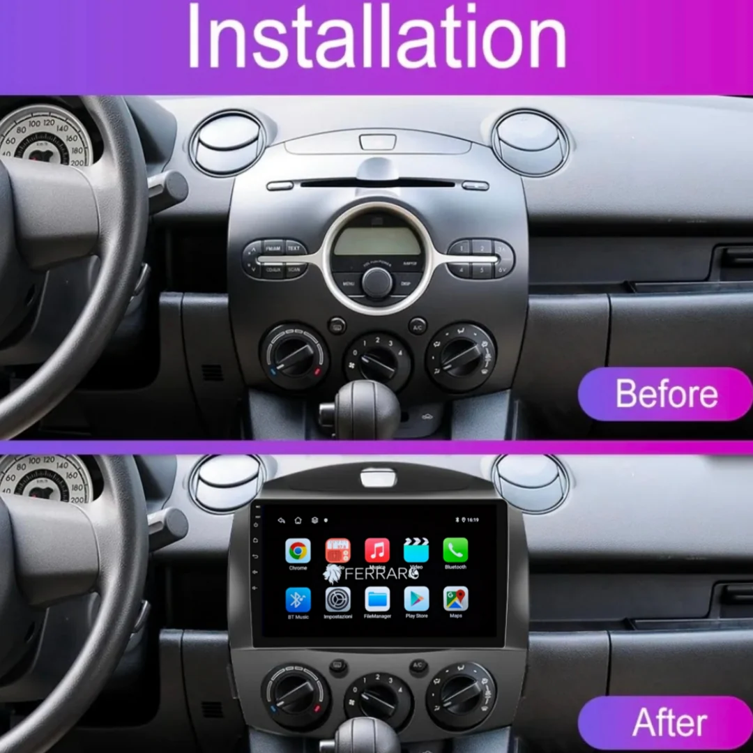 Autoradio per Mazda 2 9" | 2007-2014 | Android | Bluetooth | CarPlay | Android Auto | 2GB/4GB/6GB/8GB Ram - Image 5