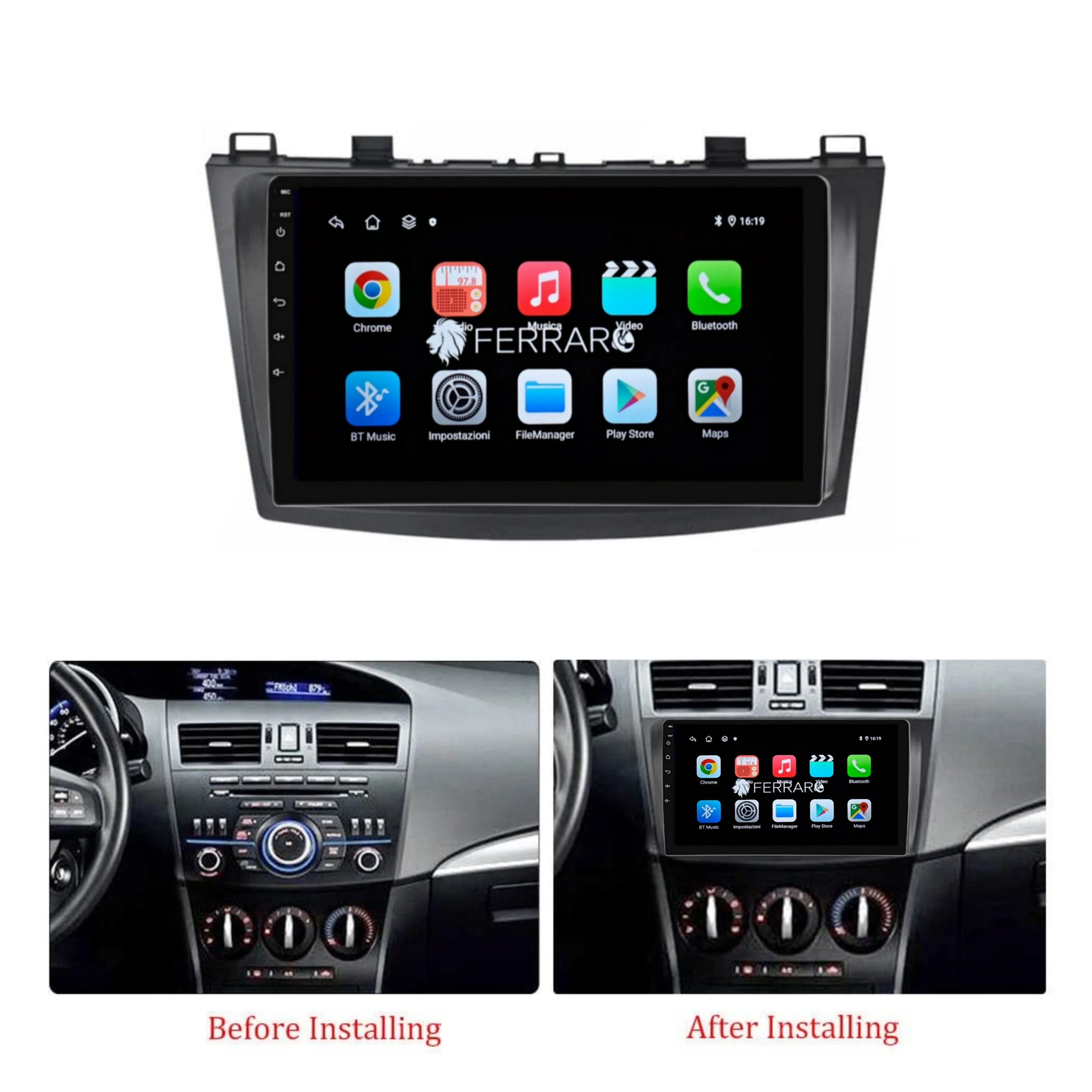 (PRENOTA) Autoradio per Mazda 3 9", (2003-2013) Android, Bluetooth, CarPlay, Android Auto, 2GB/4GB/6GB/8GB Ram - Image 6